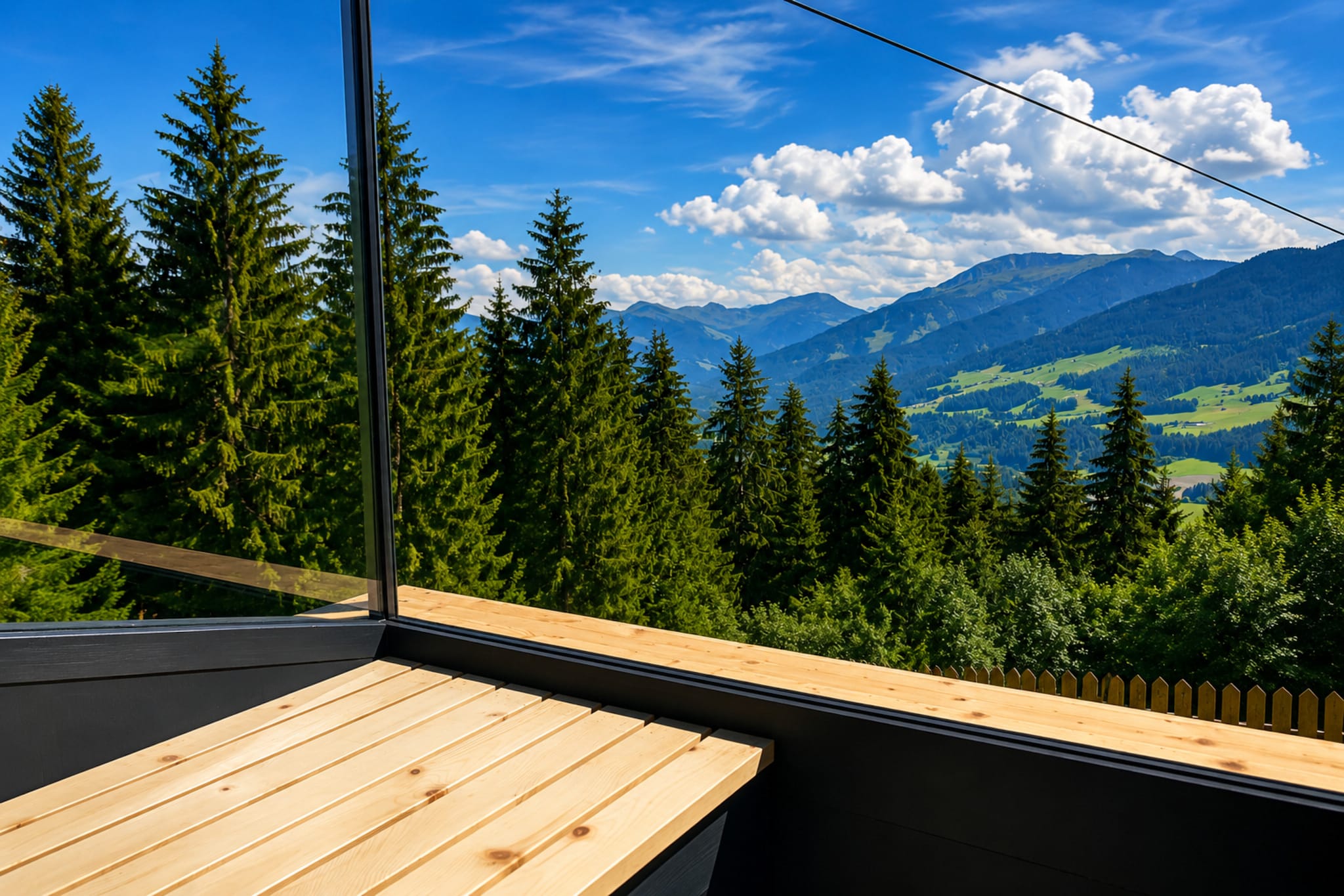 Chalet Hohe Salve - Uitzicht zomer