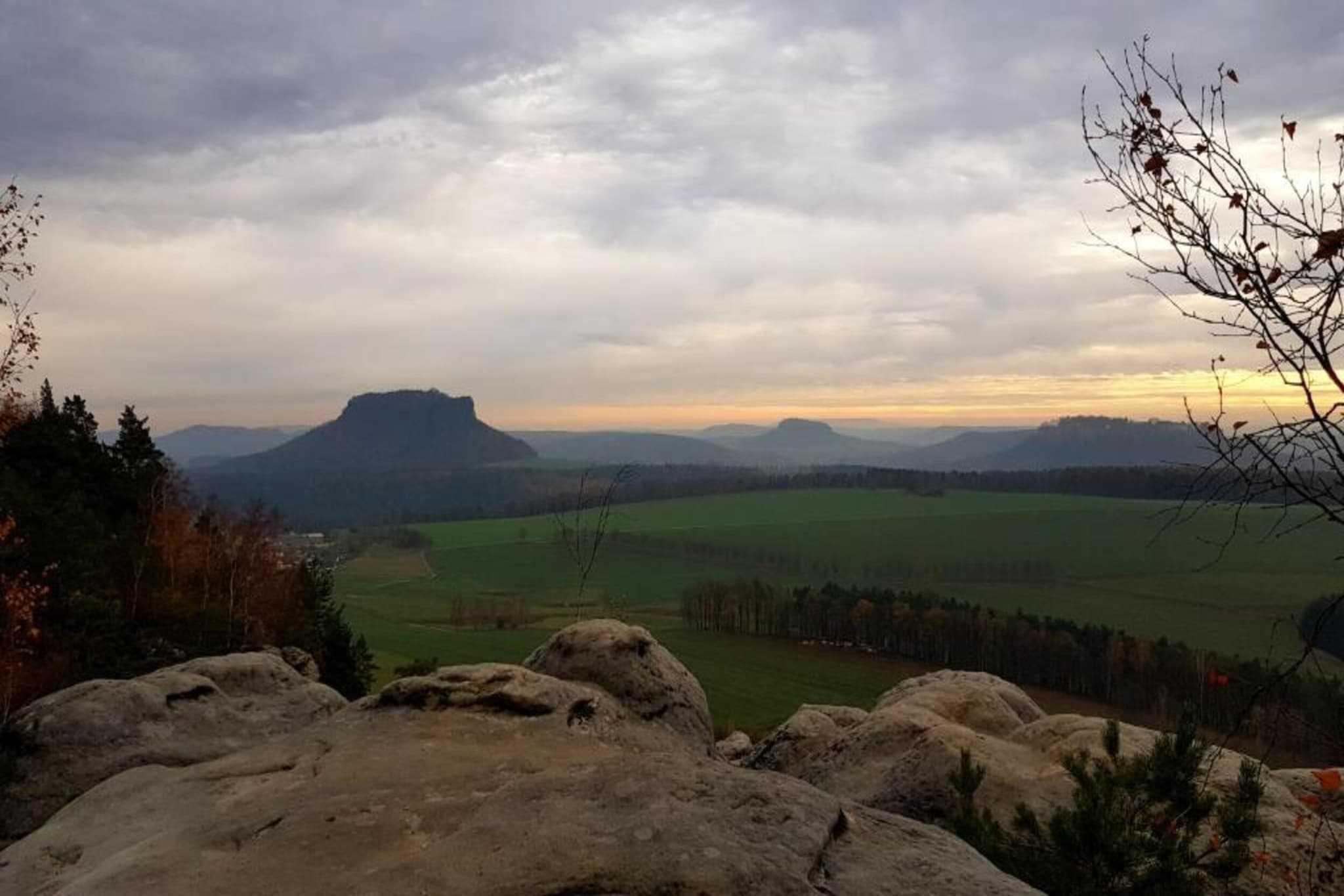 Lilienstein-Gebieden zomer 5km