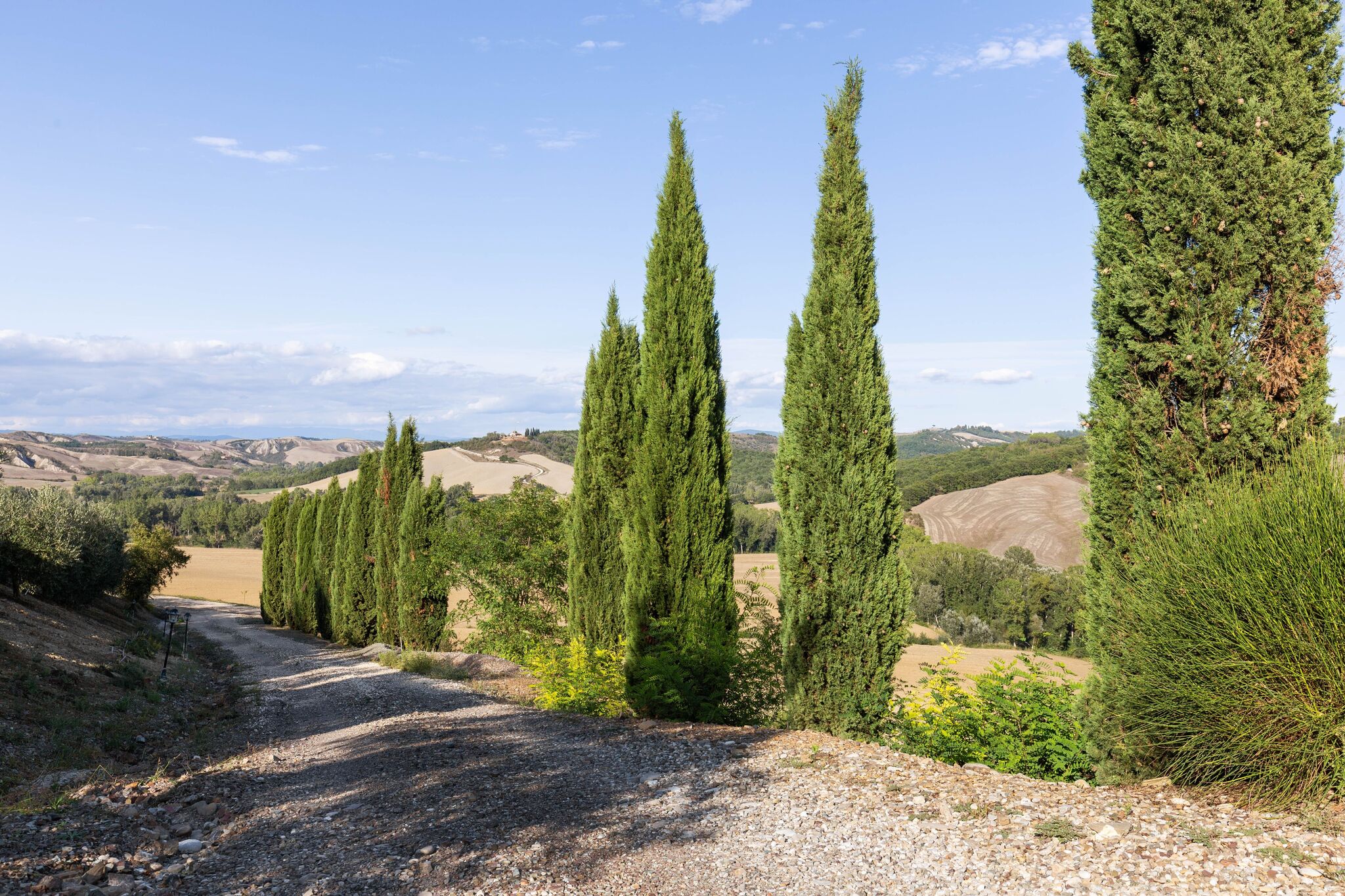 360 degree view over the Tuscan hills.