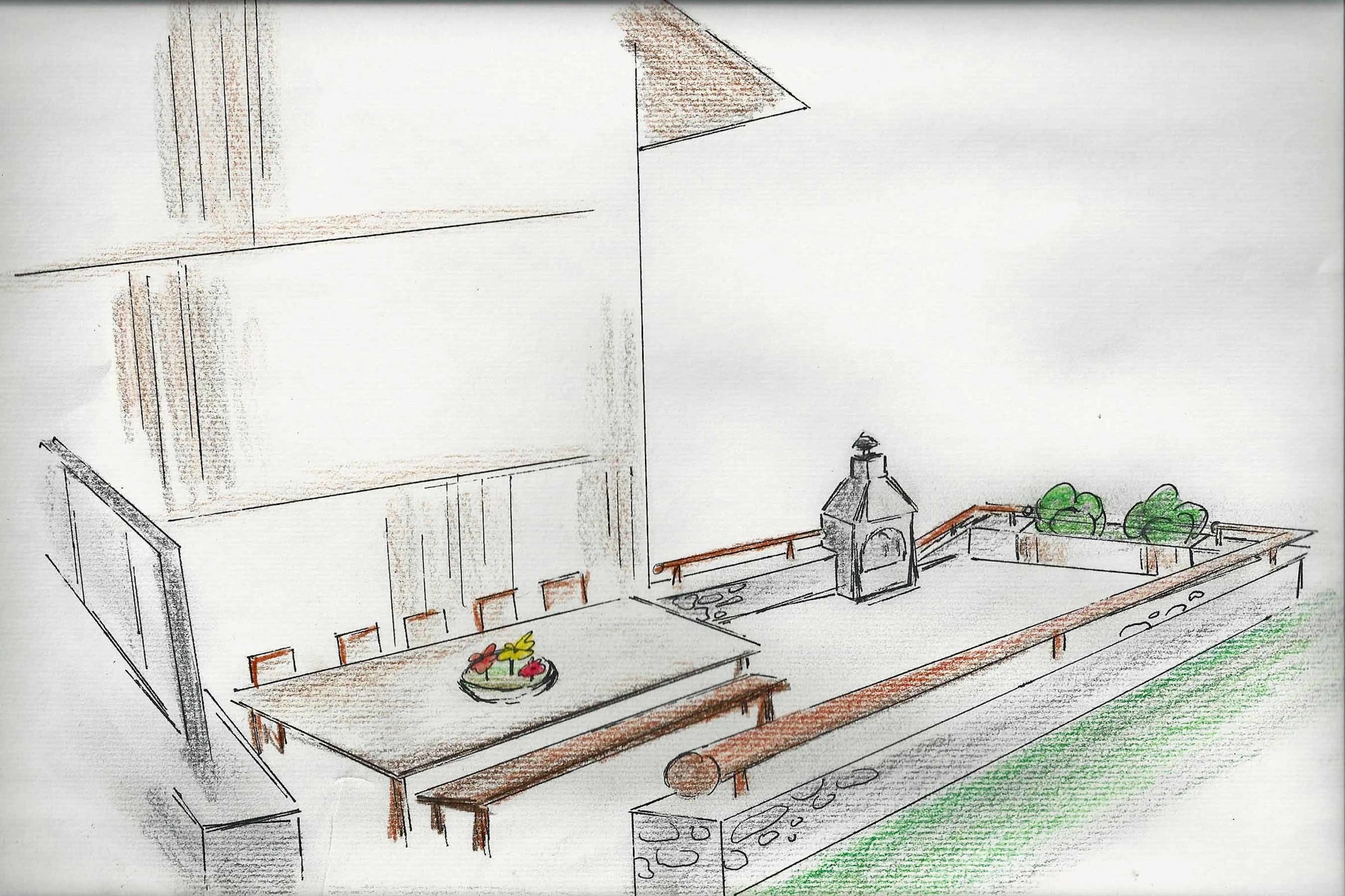 Waidachhaus - 10 Personen-Terrassenbalkon