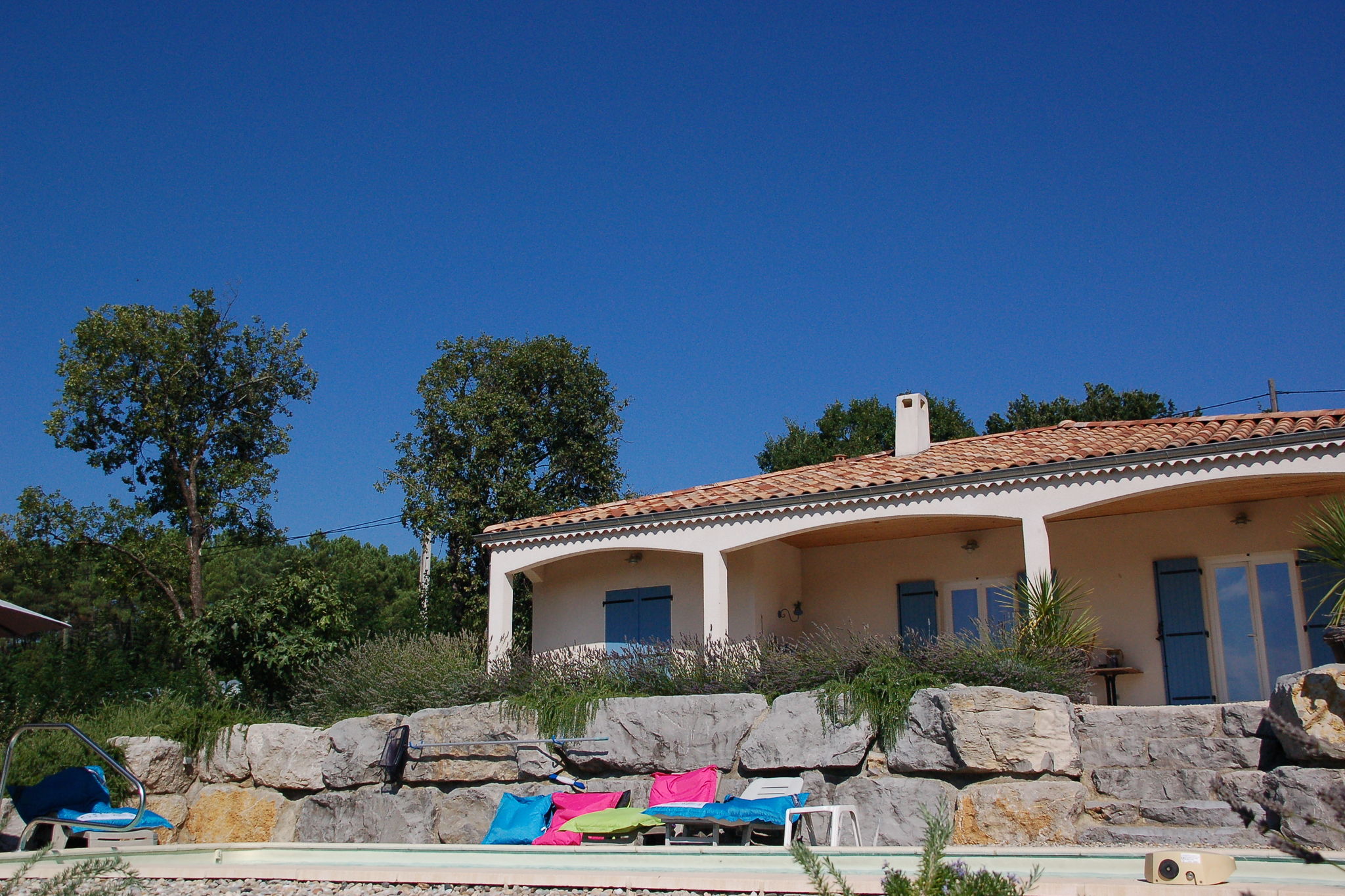 Single storey villa with private pool in Mediterranean Ardèche