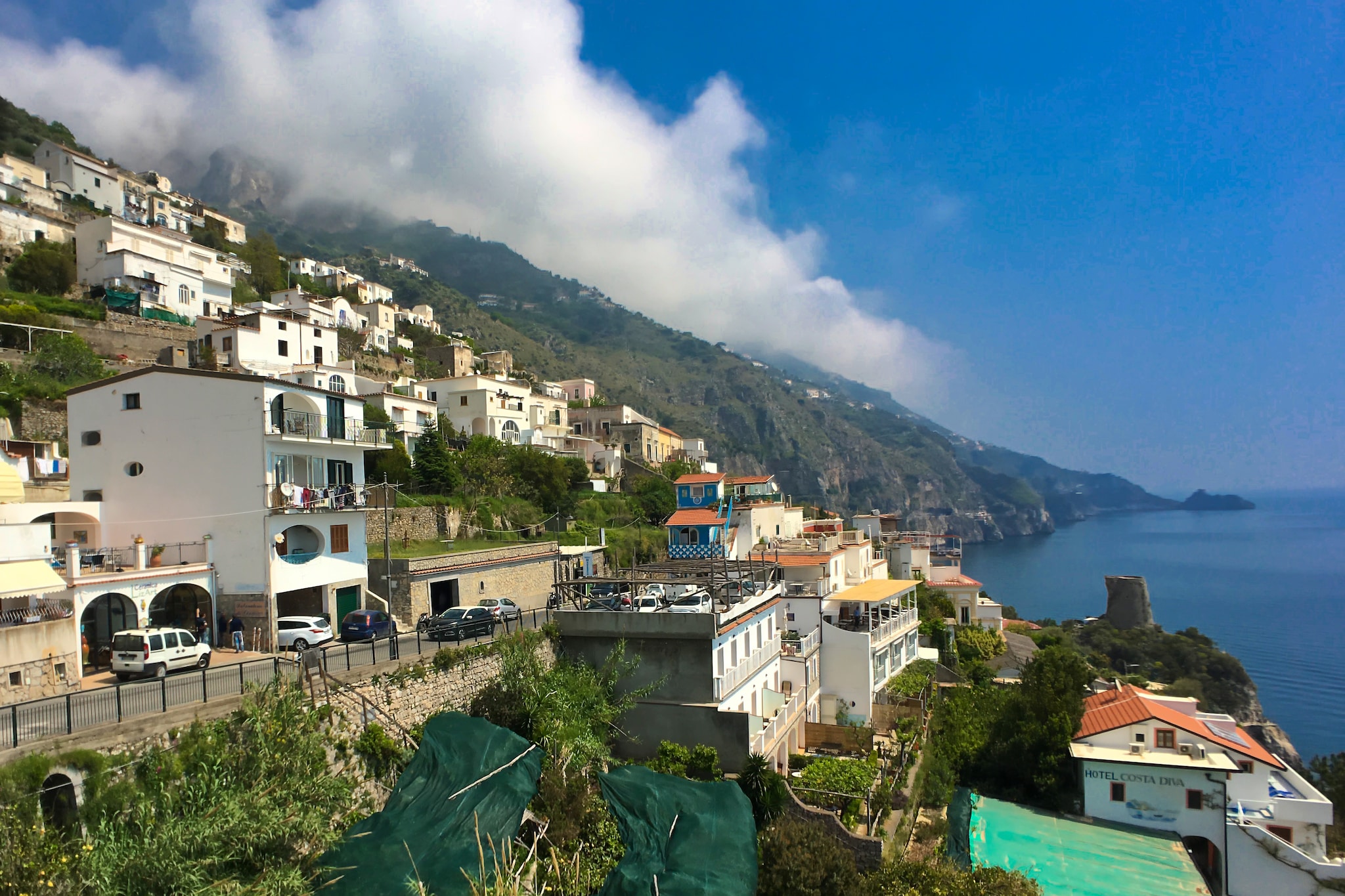 On the 3rd floor: (Living room(double sofa bed, TV, DVD player), open kitchen(oven, microwave, dishwasher, fridge-freezer), bedroom(2x single bed, single sofa bed), bedroom(bunk bed), bathroom(shower, washbasin, toilet, bidet), bathroom(bathtub with shower, washbasin, toilet, bidet))\n\ngarage, heating, air conditioning