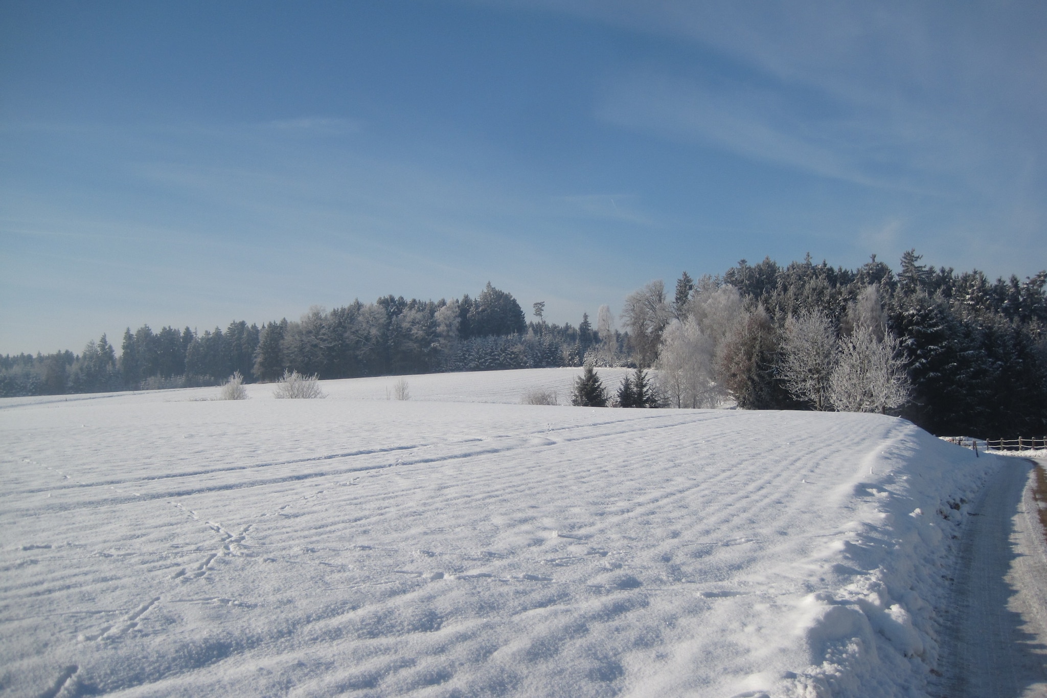 Am Ferienhof-Gebied winter 1km