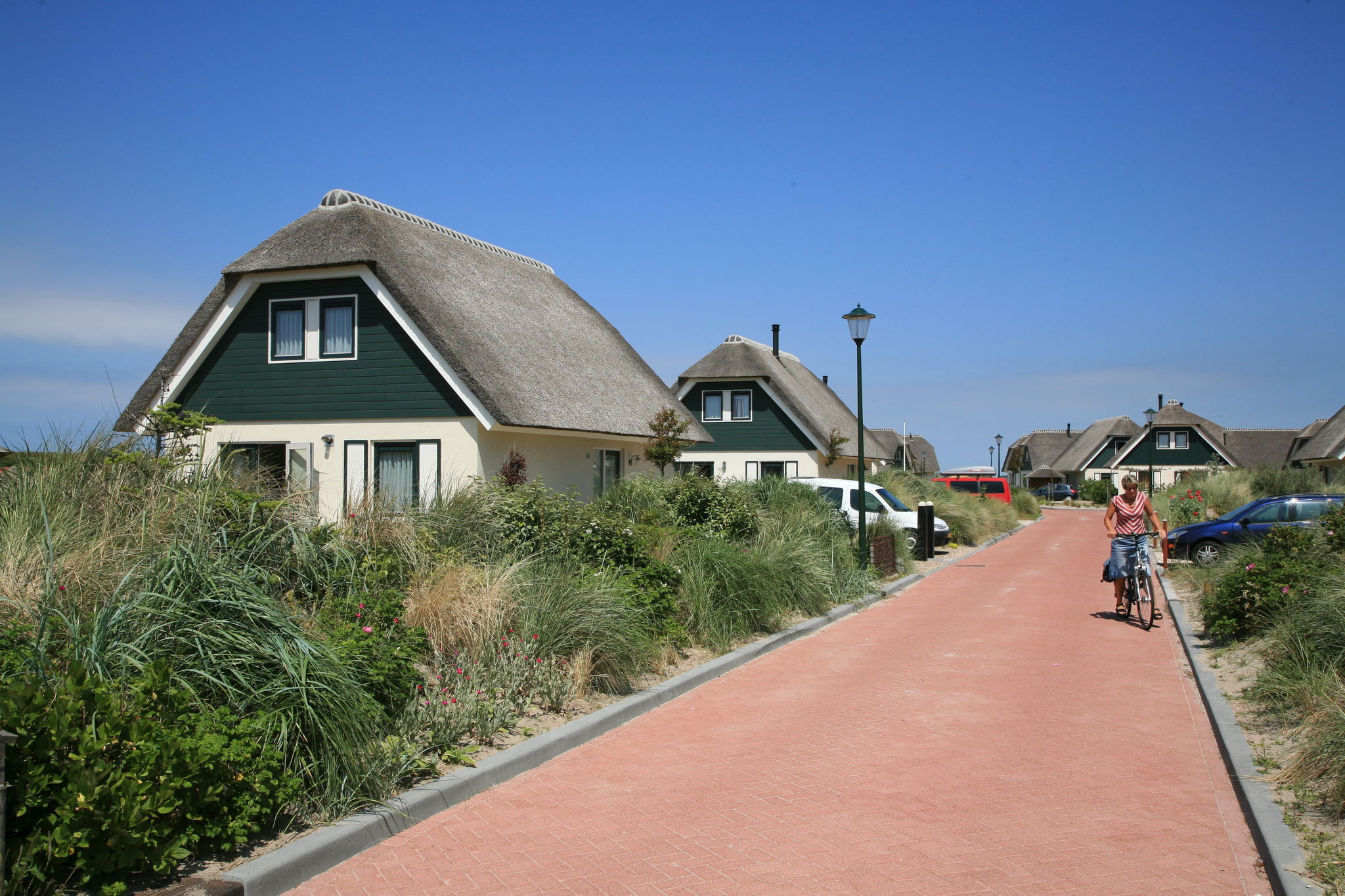 Jolie villa au toit de chaume à Julianadorp près de la plage