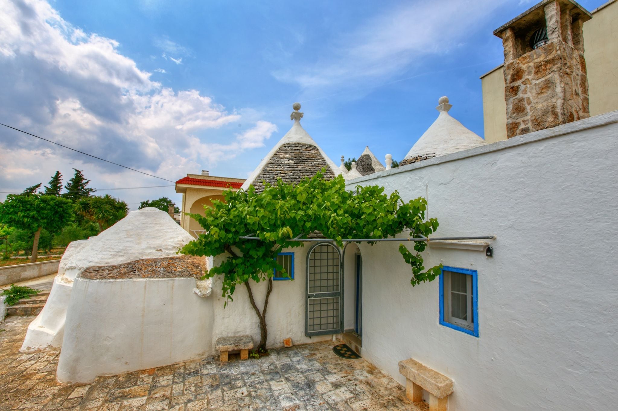 Typical trullo with conical roof in excellent area close to the sea