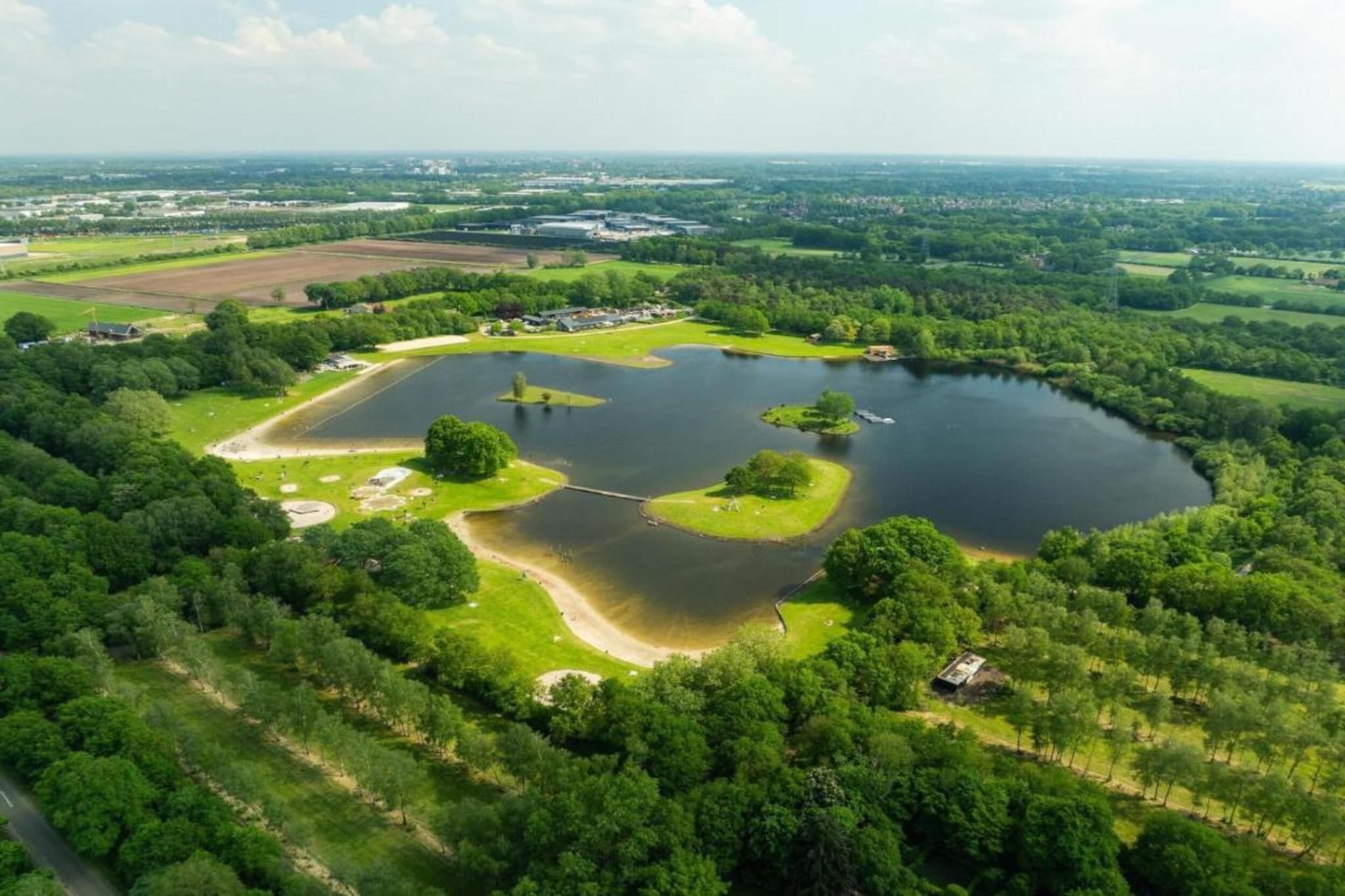 Recreatiepark Tolplas 3-Gebieden zomer 1km