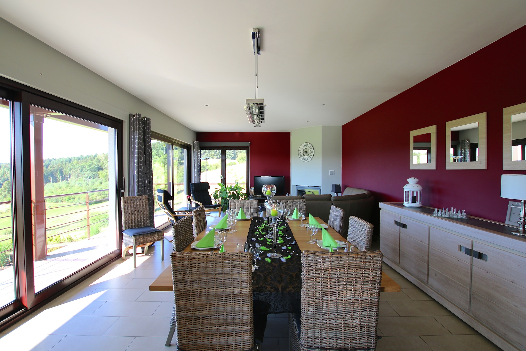 An optional utilities and service fee of EUR 100,00 will be charged before your arrival. Details are given below.<br> Set in the tranquil village of Herbeumont, this spacious 5-bedroom holiday home welcomes up to 9 guests, offering a perfect blend of comfort and countryside charm. With panoramic field views, a bubble bath, and a games room featuring billiards, table tennis, and foosball, it's ideal for families or friends seeking both relaxation and fun. The cozy living-dining area includes a fireplace and TV, while the garden with barbecue and outdoor furniture invites alfresco dining and peaceful moments in nature. Adventure awaits nearby: enjoy kayaking on the Semois River with Kayaks La Vanne or Semois Kayaks, hike to Le Tombeau du Chevalier for breathtaking views, or swim at Plage de l'Antrogne, a family-friendly natural spot just 7 km away. Explore the medieval Bouillon Castle, the serene Orval Abbey, and the charming town of Chiny, all within 25 km. For dining, try Le MÃ©diÃ©val in Sedan or La Taverne in Frahan. <br><b> Optional Utilities & Service Package </b><br><b> An optional utilities and service package of EUR 100,00 </b> can be selected prior to your arrival. You will receive a separate communication with the payment link should you wish to include it.<br>This package ensures a seamless stay and conveniently covers services such as final cleaning, utility consumption, service support, and protection against minor damages or incidental costs during your stay.<br>Guests who prefer may manage these services independently, provided the property is returned in good order at check-out.