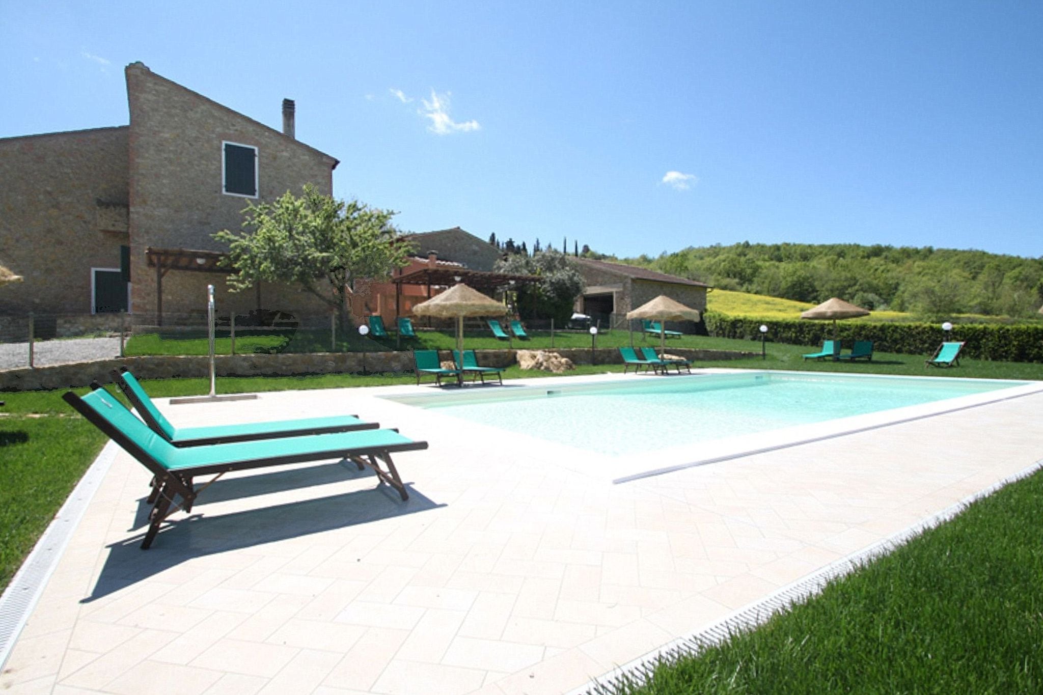 Toskanischer Bauernhof in Montescudaio mit privatem Pool