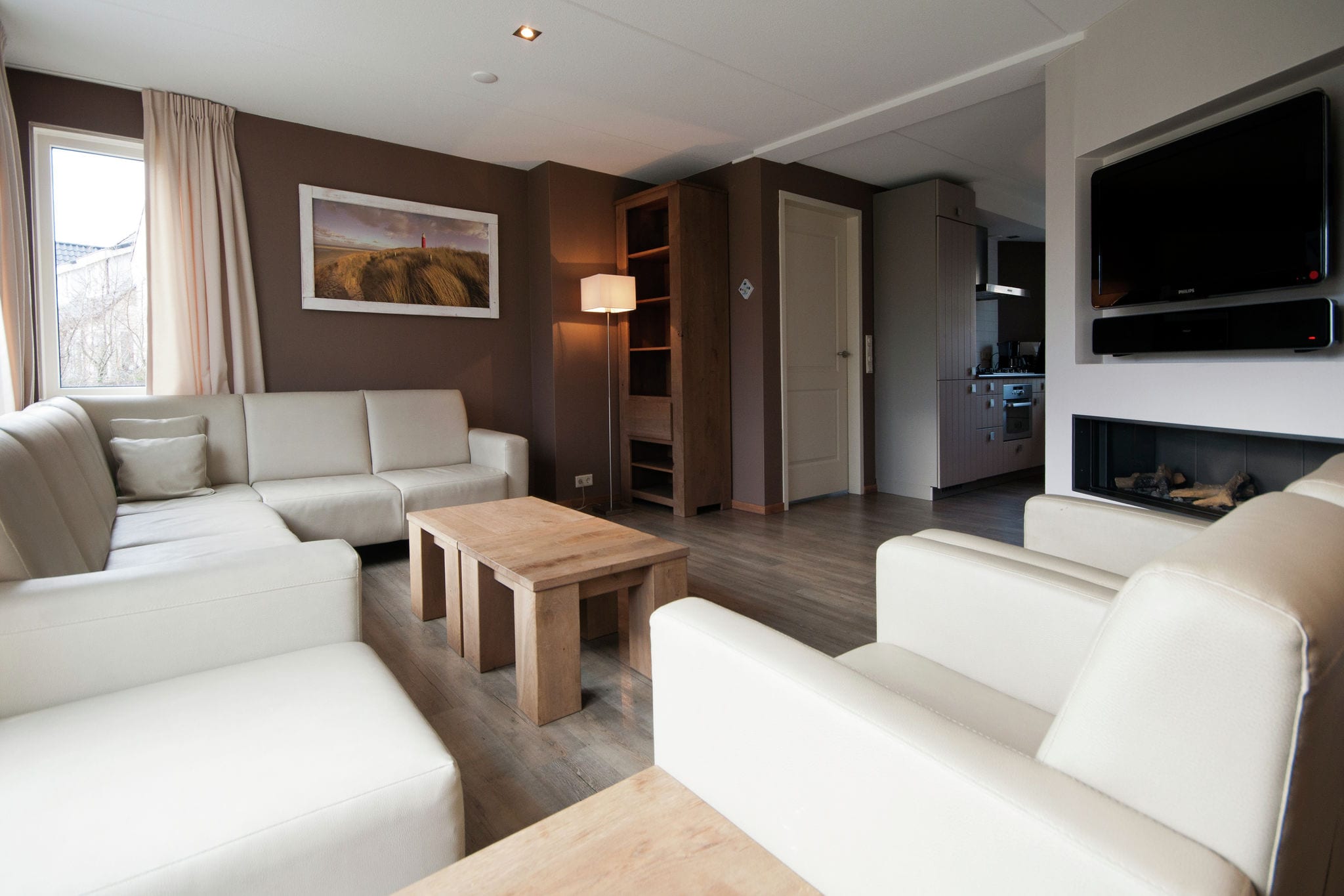Spacious villa with deco fireplace on Texel