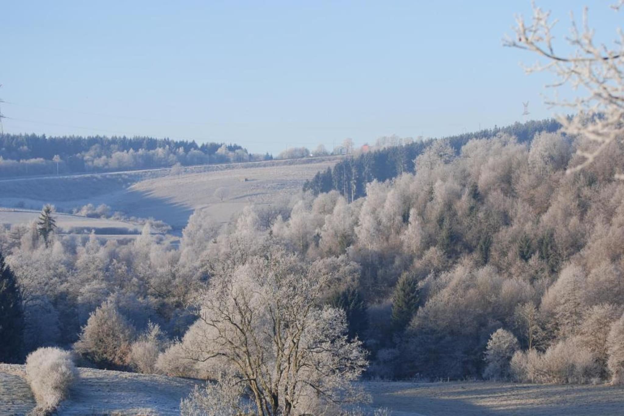 Aux Hirondelles-Gebied winter 20km