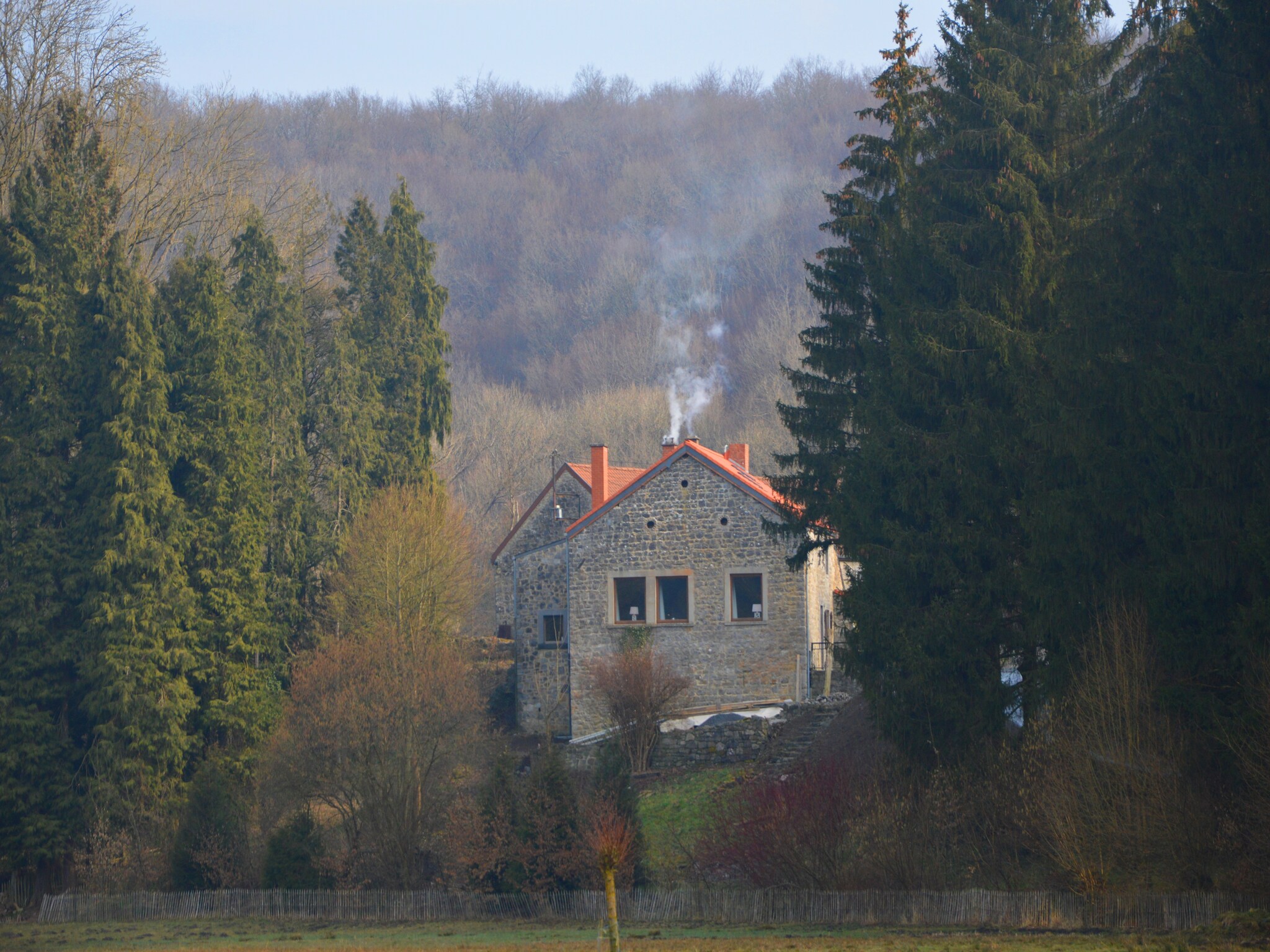   Vue sur le Chateau de Montaigle
