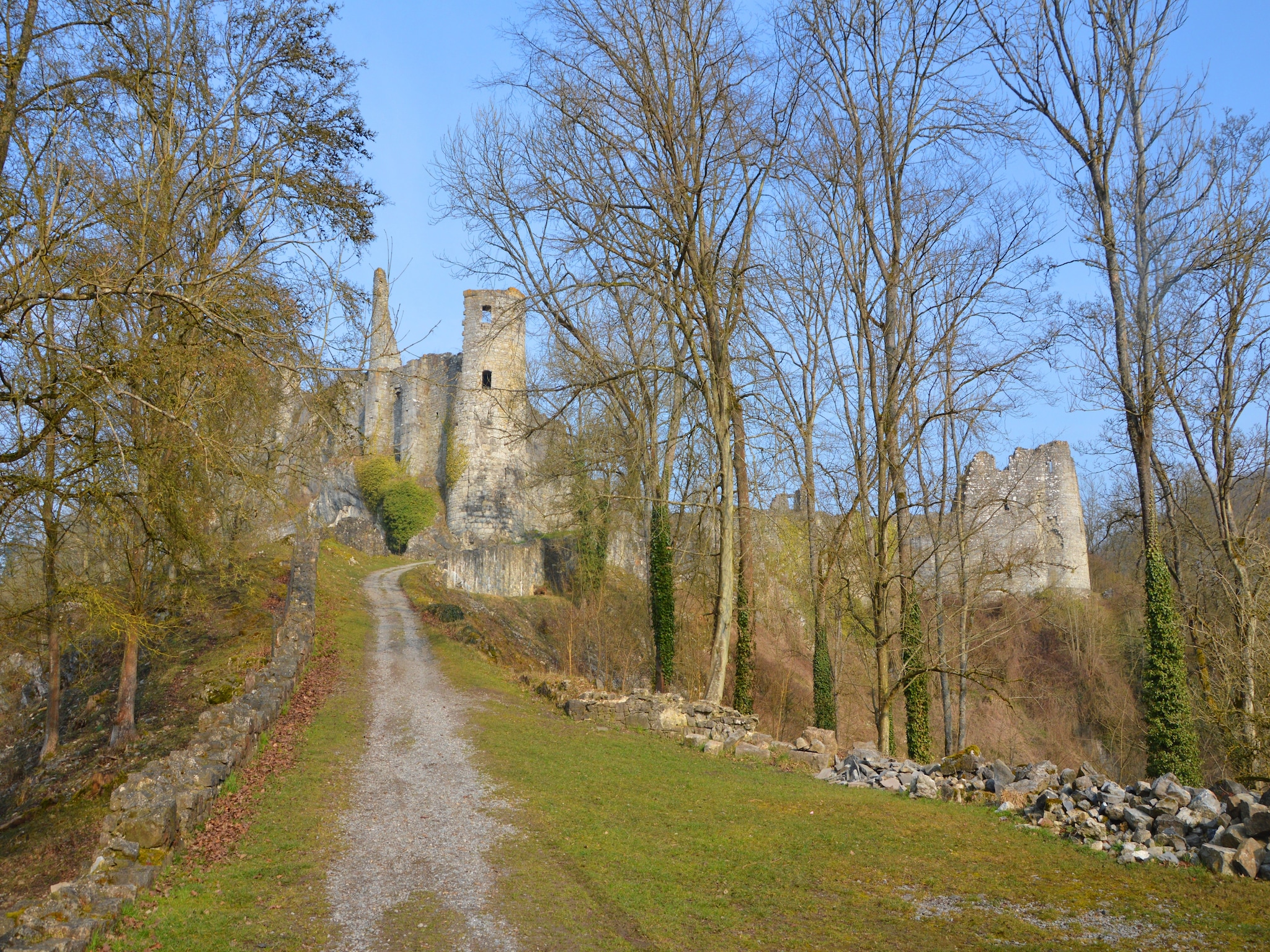   Vue sur le Chateau de Montaigle