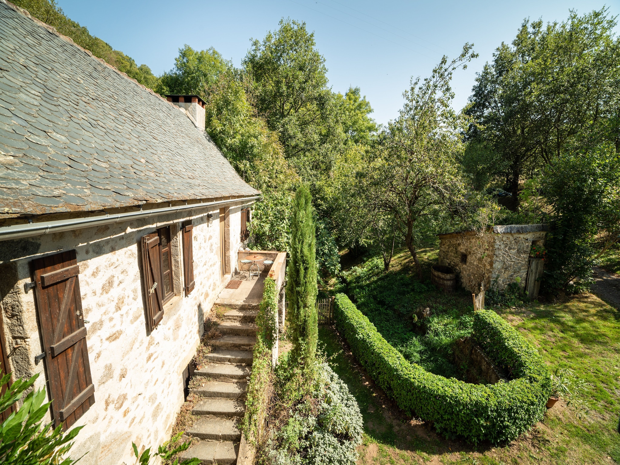 Feriebolig Moulin rivière et piscine