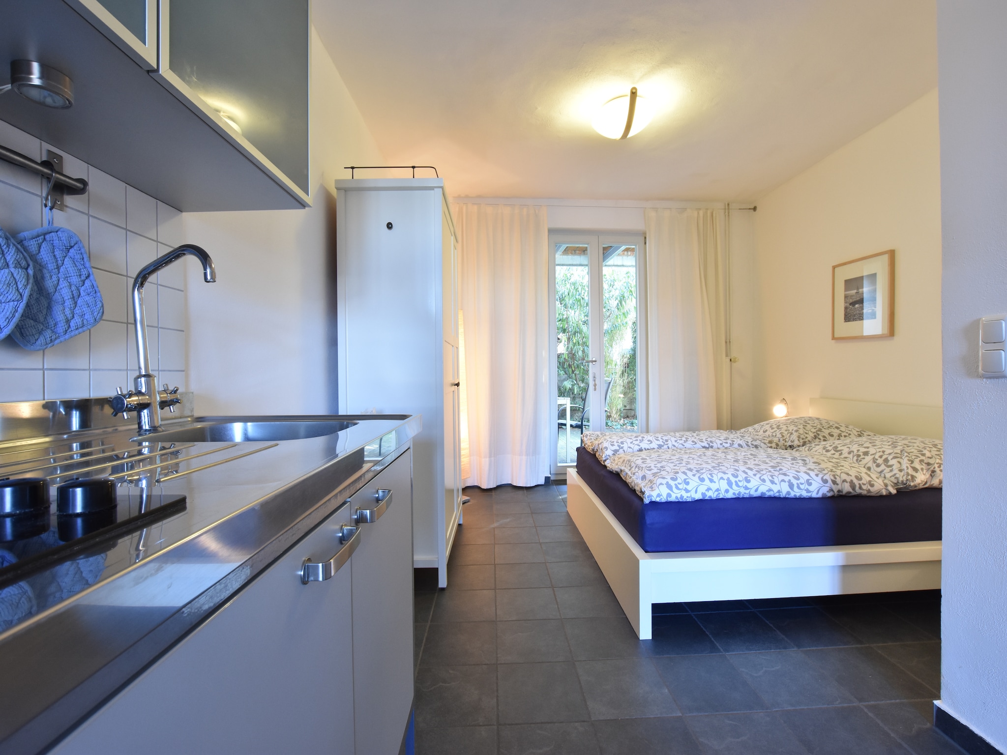 Ferienwohnung Backbord Hansestadt Wismar mit Terrasse