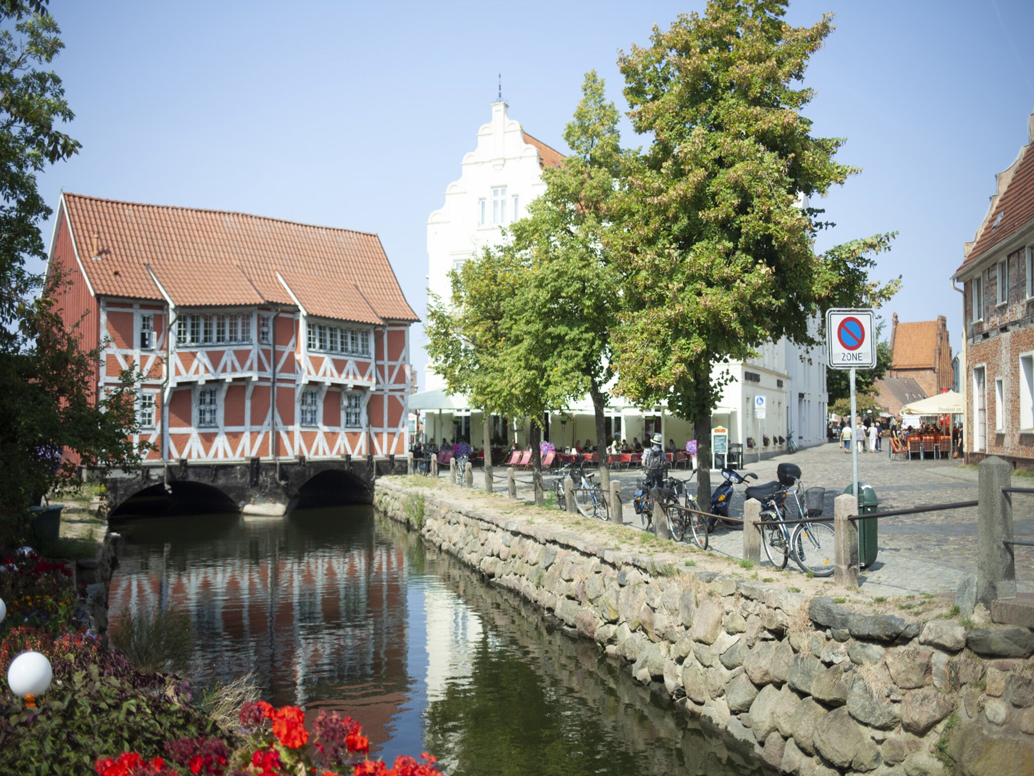 Ferienwohnung Backbord Hansestadt Wismar mit Terrasse
