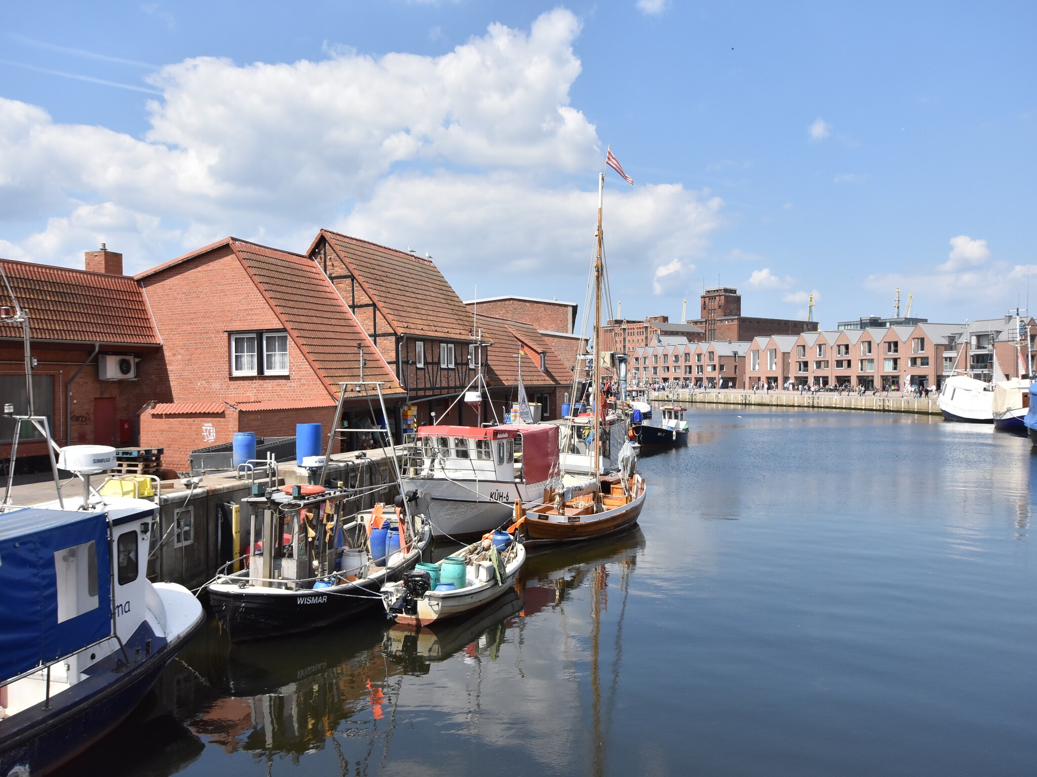 Ferienwohnung Backbord Hansestadt Wismar mit Terrasse