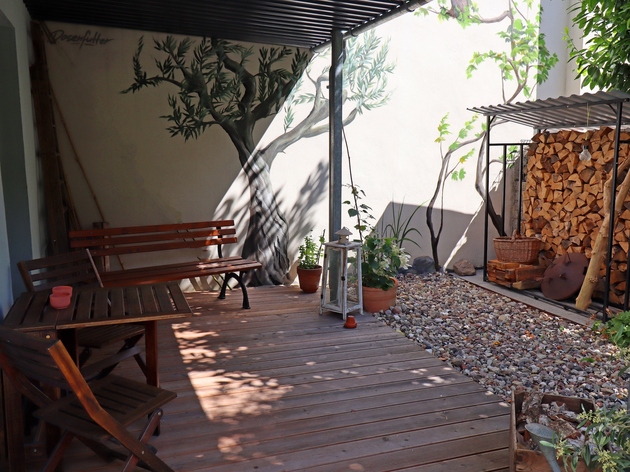 Ferienwohnung Backbord Hansestadt Wismar mit Terrasse