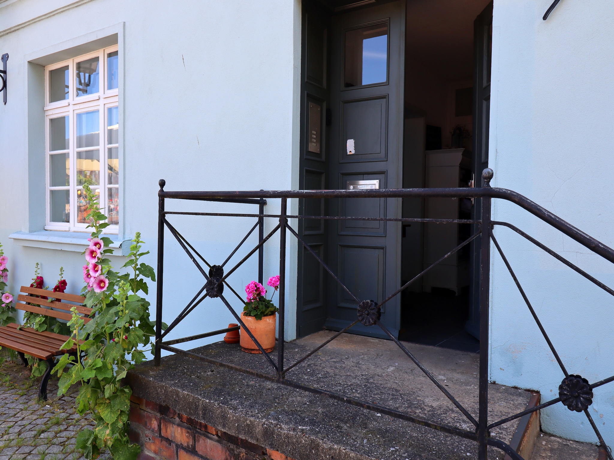 Ferienwohnung Backbord Hansestadt Wismar mit Terrasse