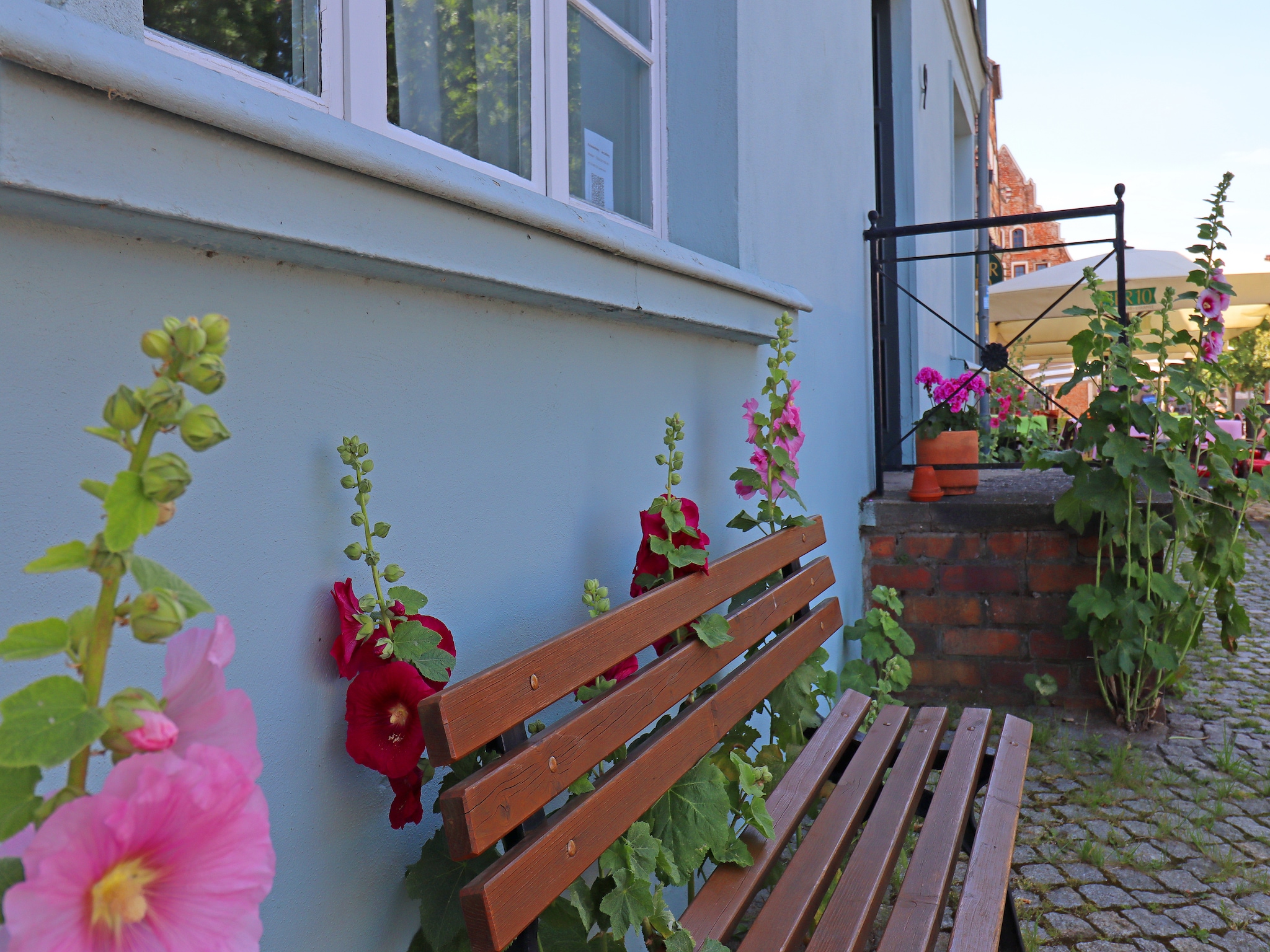 Ferienwohnung Backbord Hansestadt Wismar mit Terrasse
