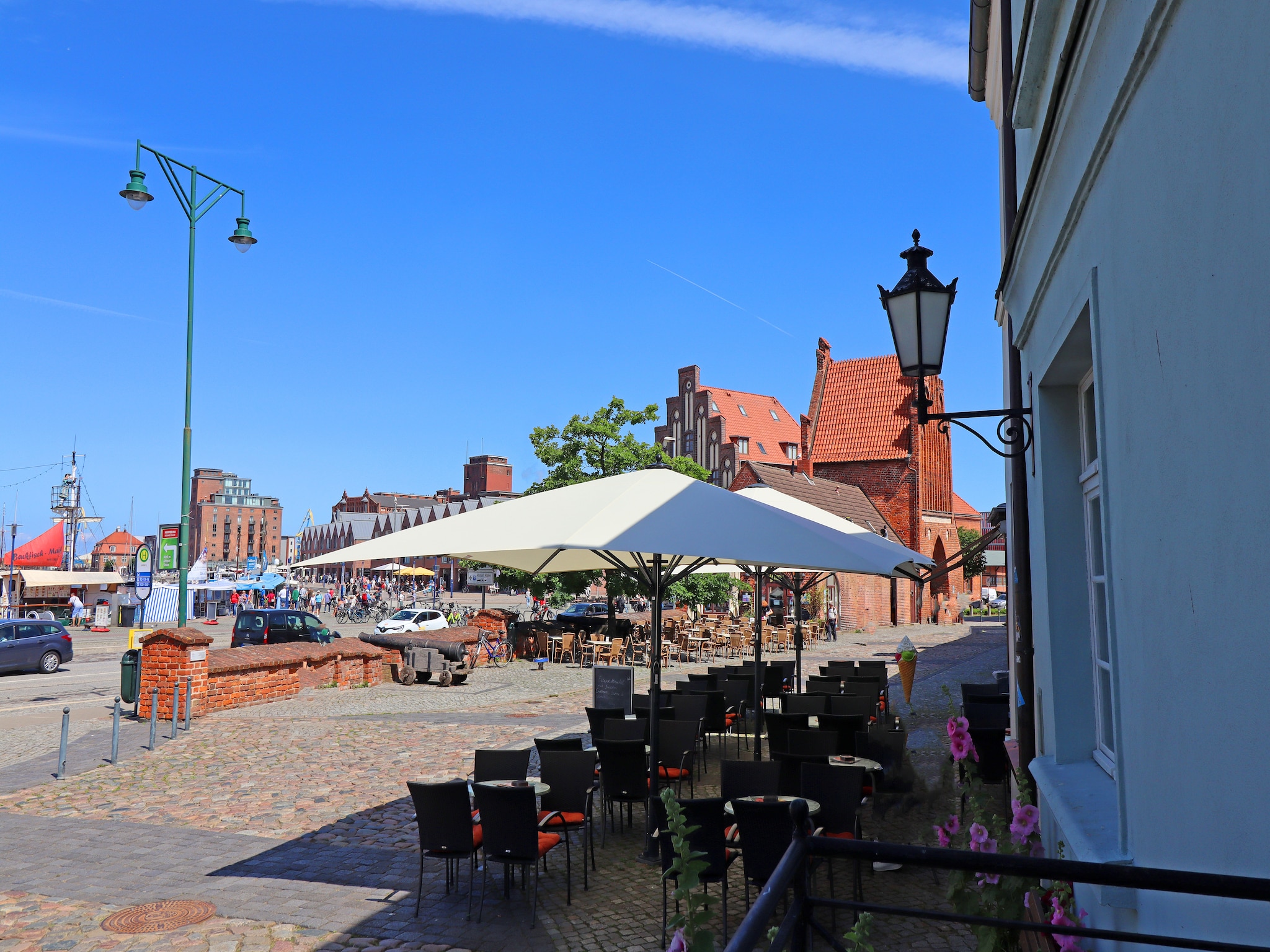 Ferienwohnung Backbord Hansestadt Wismar mit Terrasse