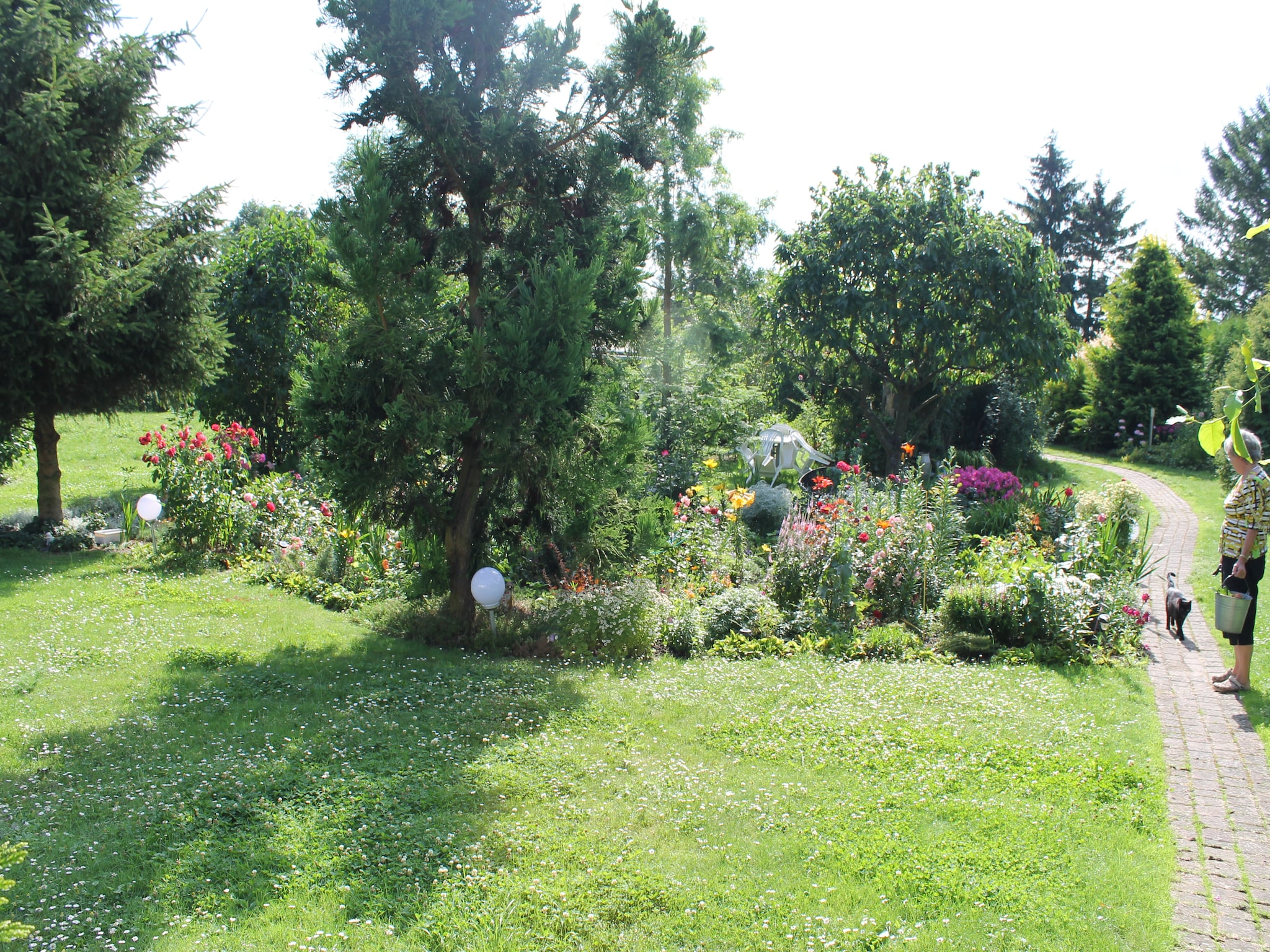 Ferienwohnung Wohnen im Grünen mit großem Garten und G