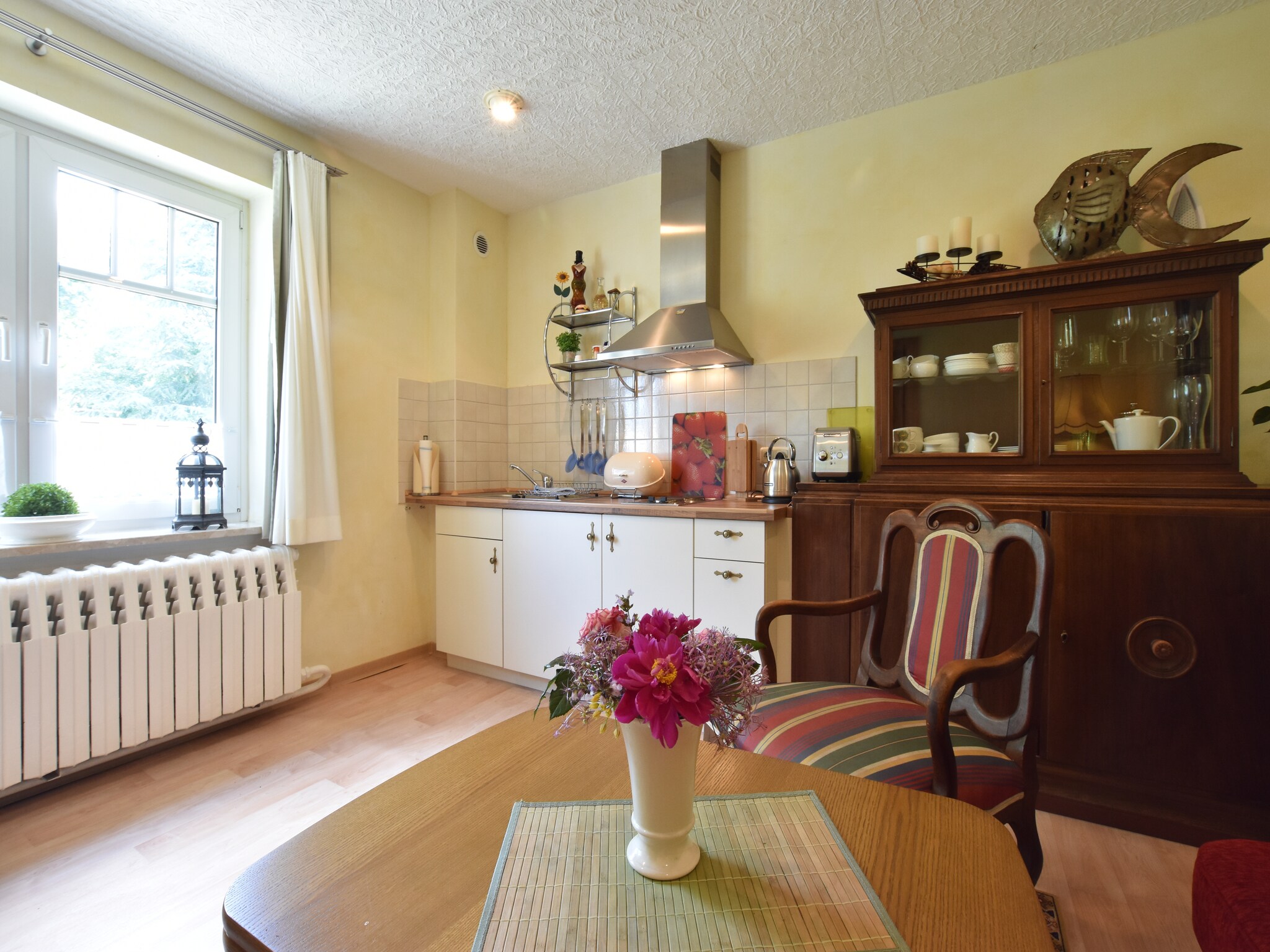 公寓 Romantische Ferienwohnung an der Ostsee mit Garten