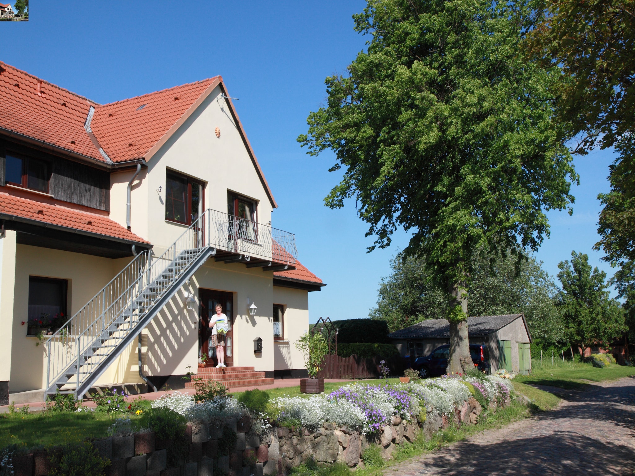 Apartment Ferienwohnung mit Gartenblick