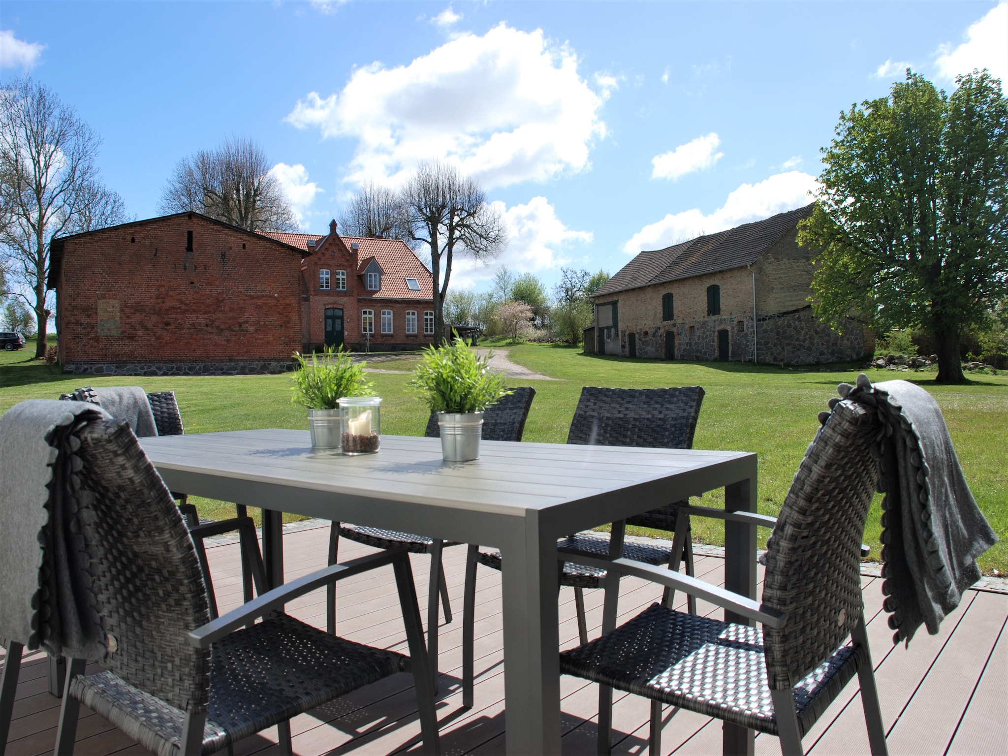   Ferienhaus Im Gutshofpark mit Sauna