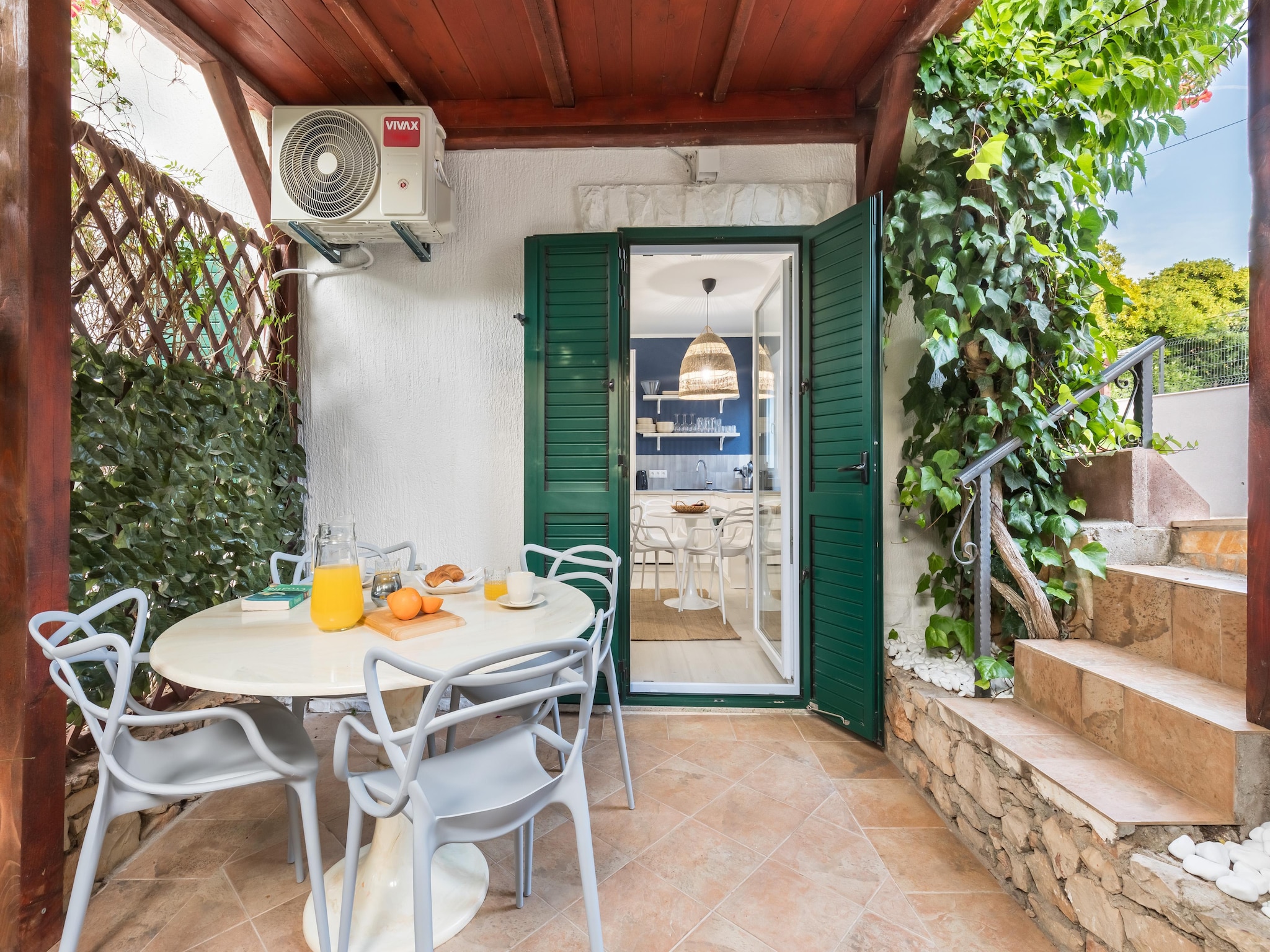 Lomahuoneisto Marina veranda apartment D