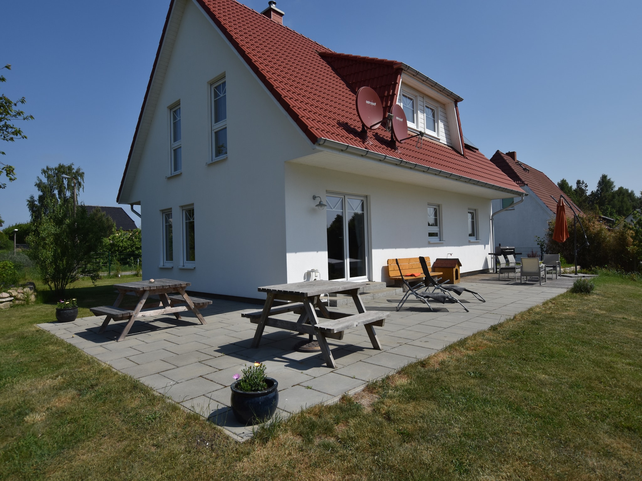   Ferienhaus nahe Insel Poel mit Kamin Terrasse und
