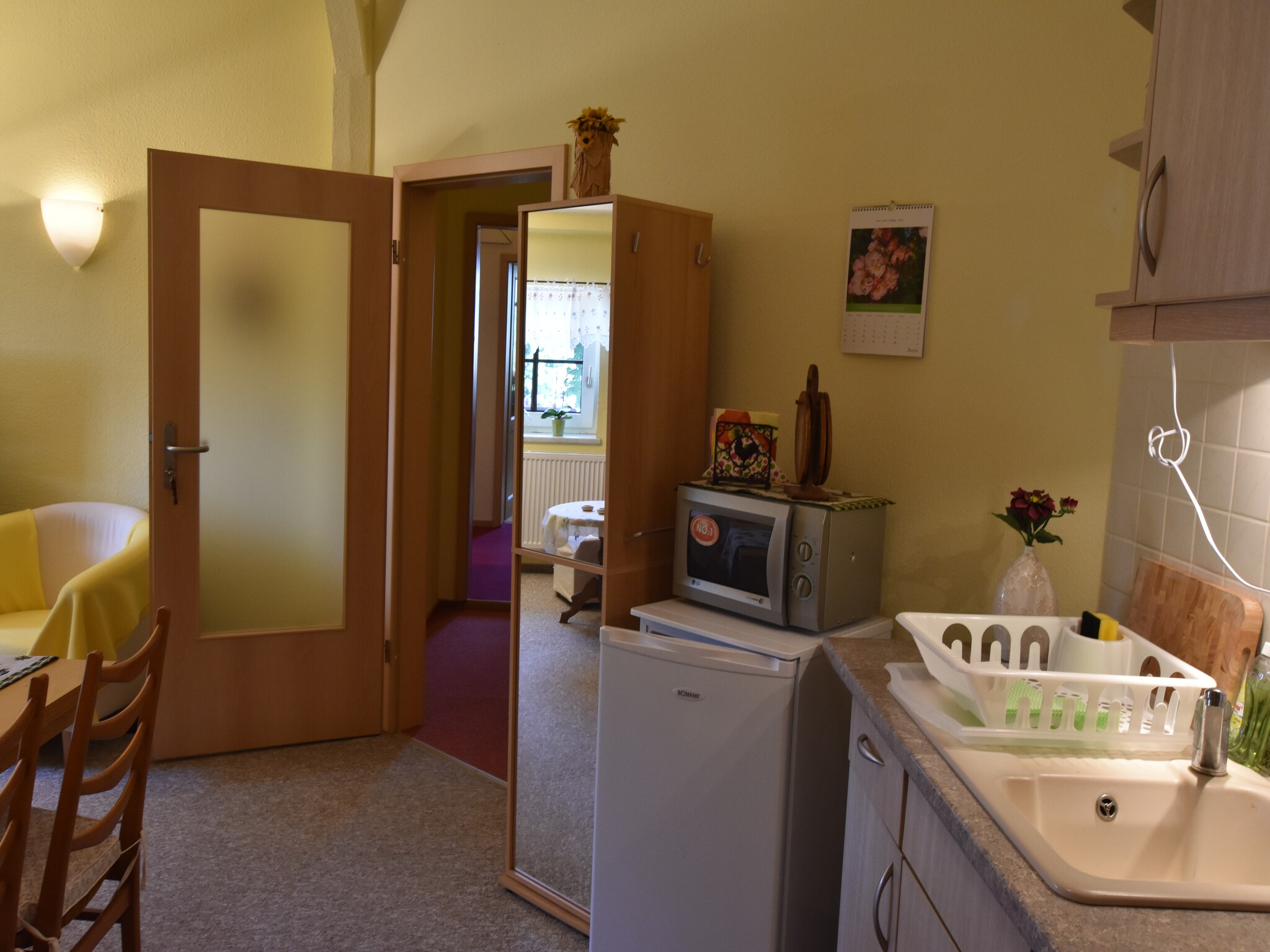Ferienwohnung Altes Bauernhaus / Hofblick