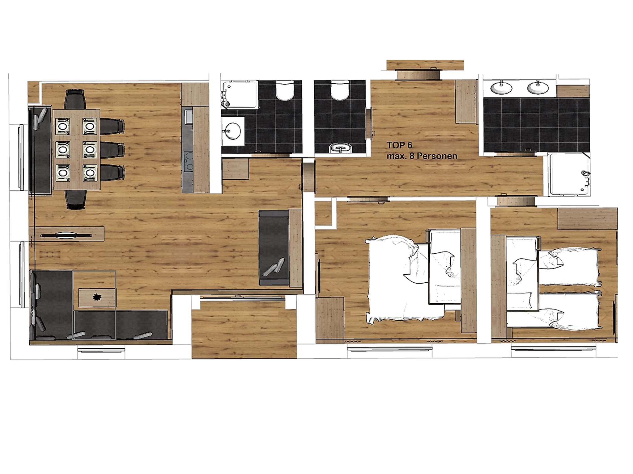 Feriebolig Saalach Penthouse 6
