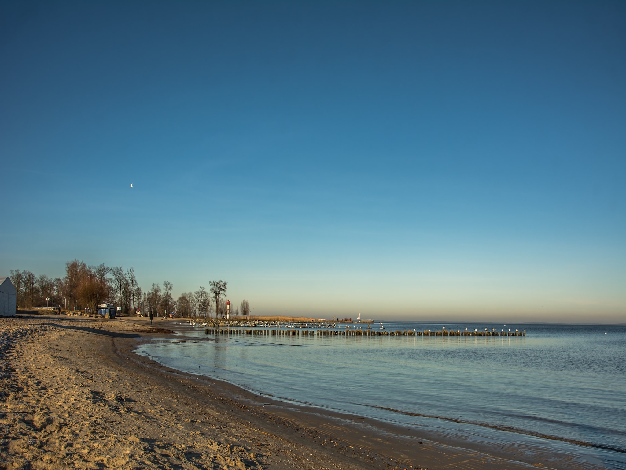   Ferienhaus Ahlbeck am Haff - Schlafen unter Reet /