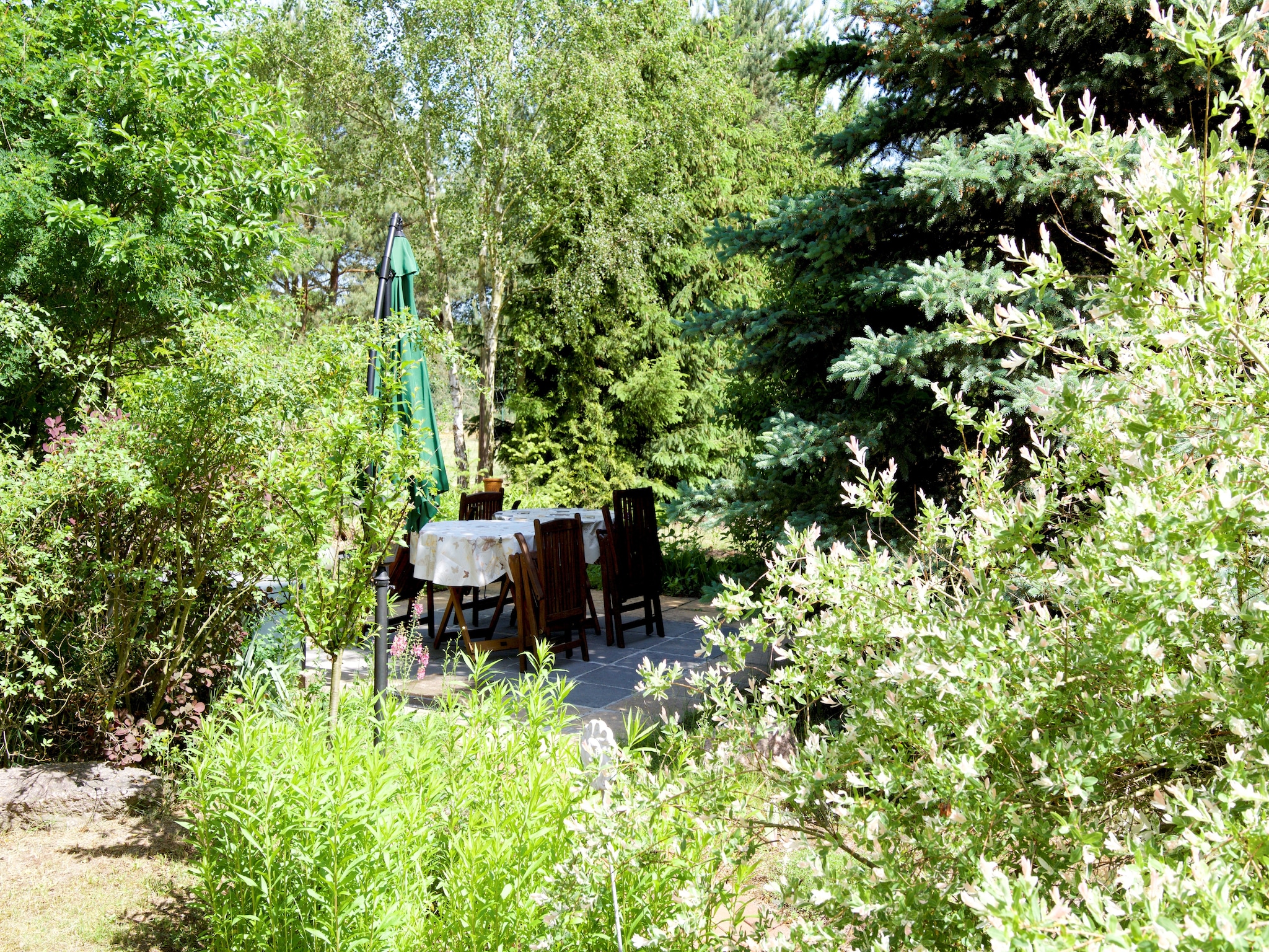   Ferienhaus Ahlbeck am Haff - Schlafen unter Reet /