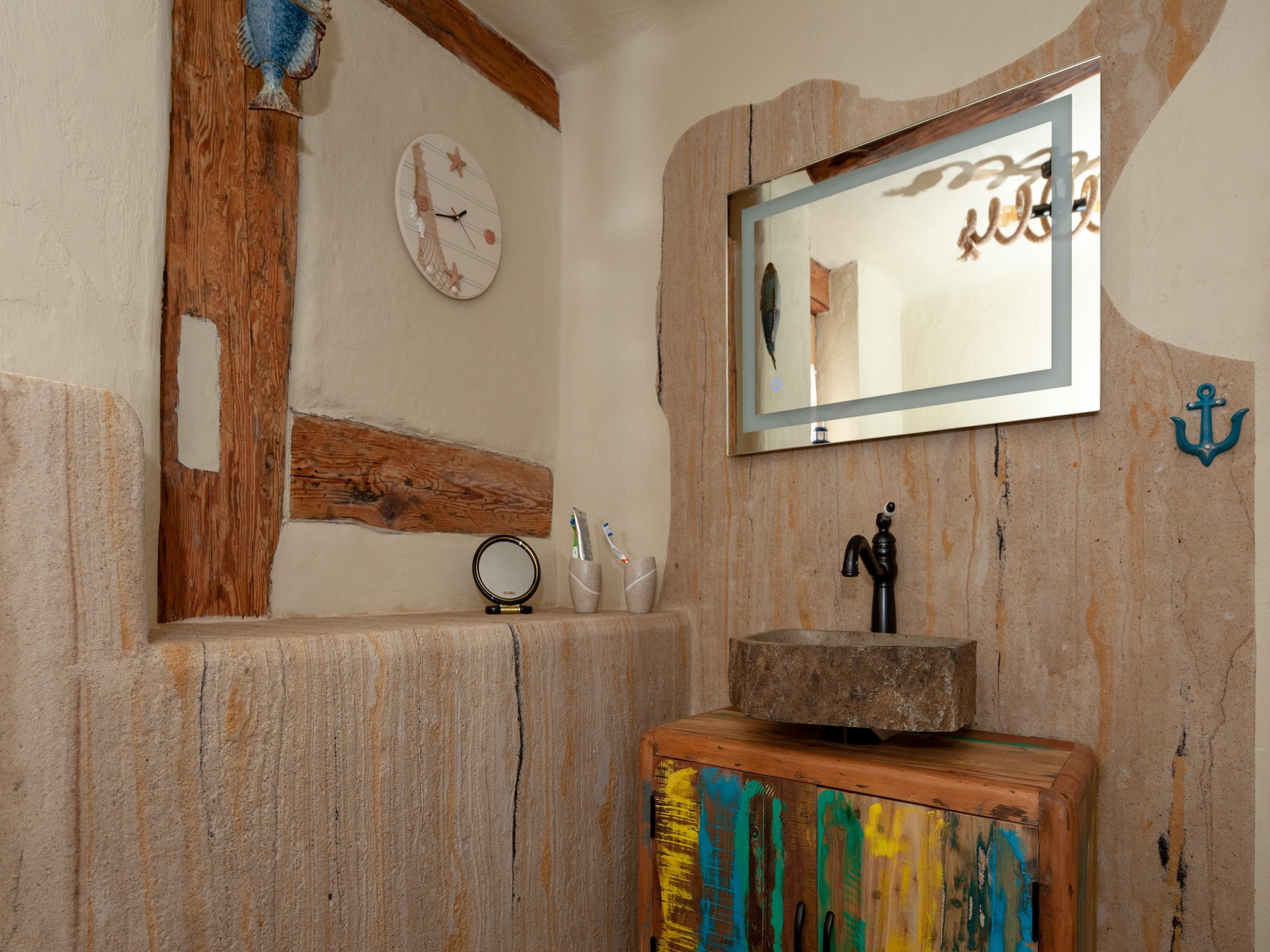   Ferienhaus Ahlbeck am Haff - Schlafen unter Reet /