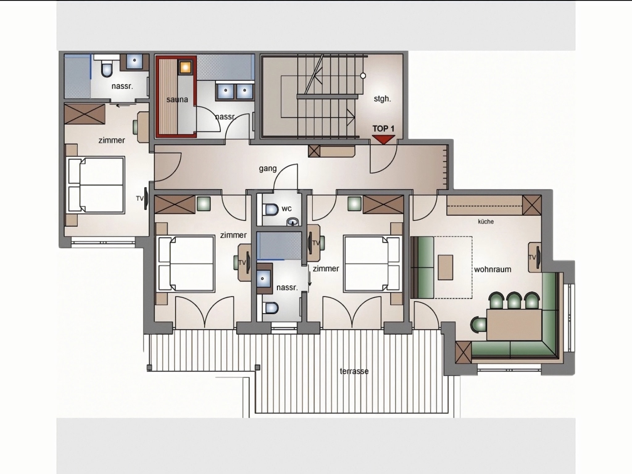 Leilighet Salzach Appartement Wald 1