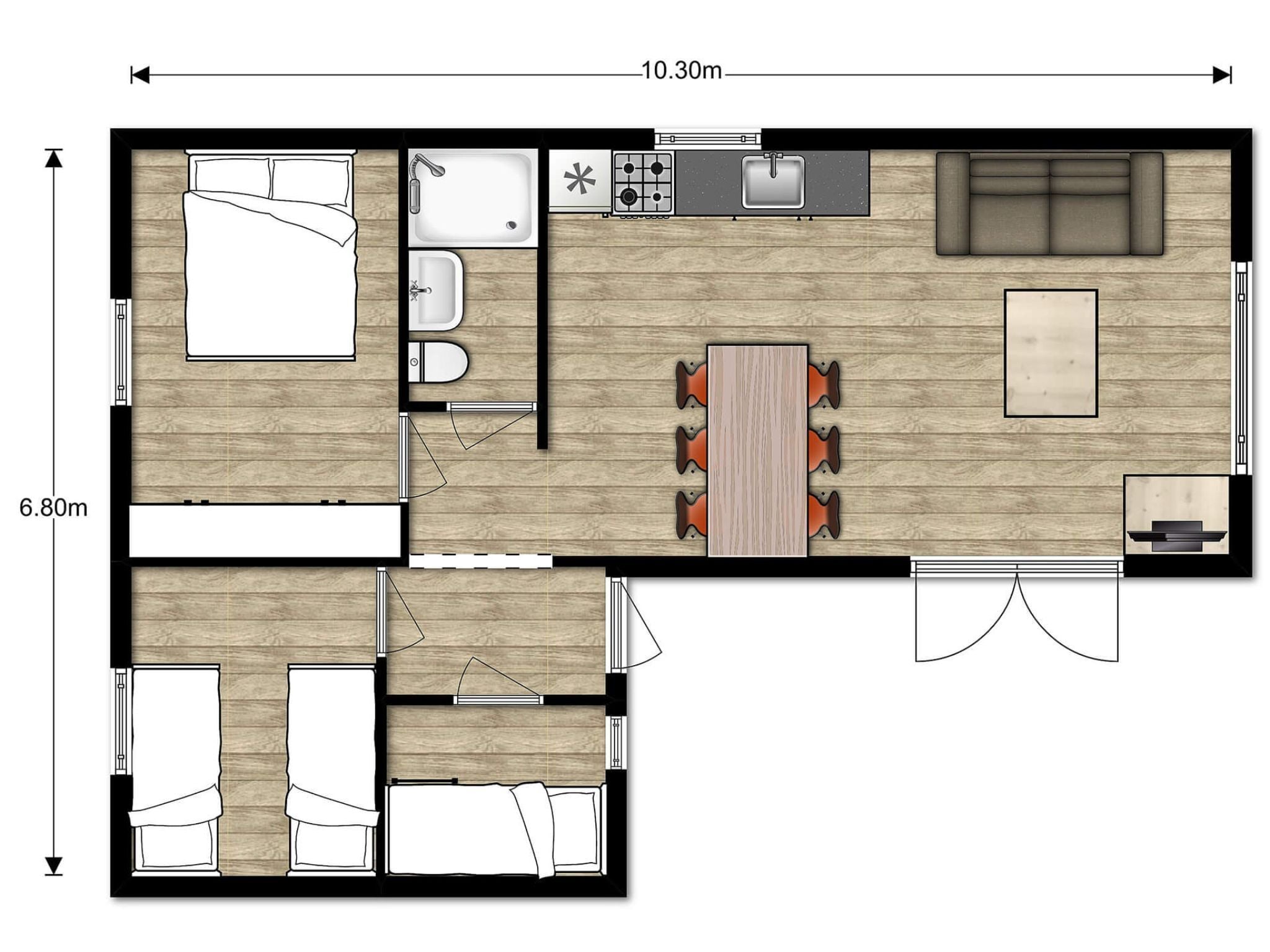 Holiday home Hart van Zeeland - Chalet 1 t/m 8