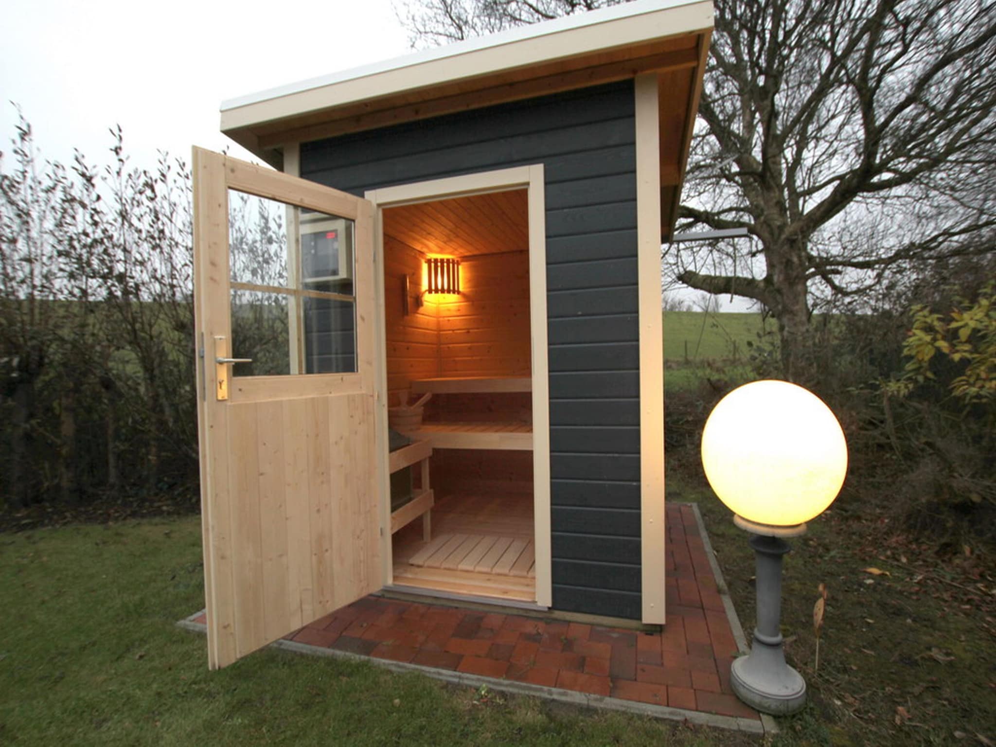 Ferienhaus Ferienbungalow Wiesengrund mit Sauna