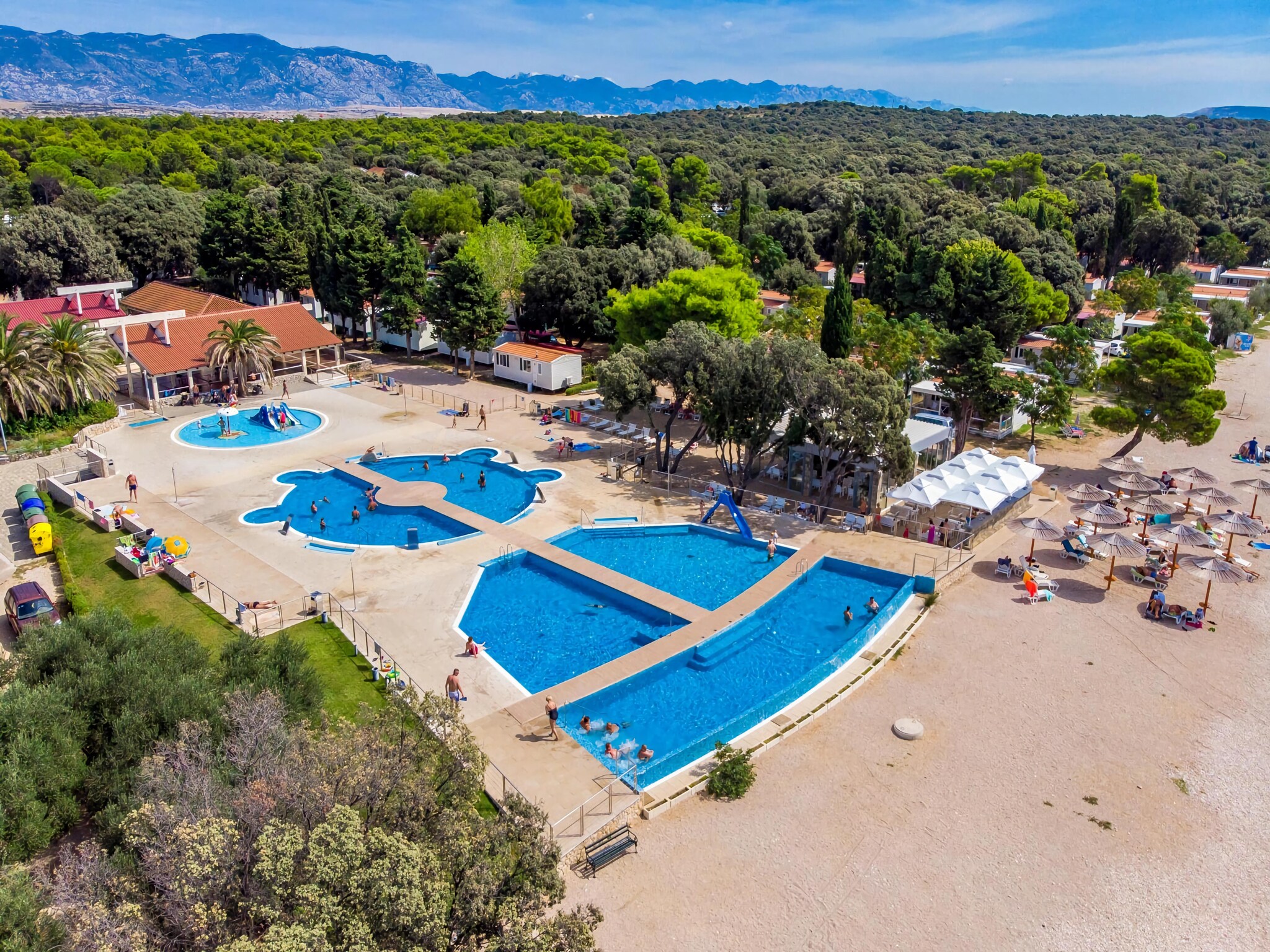 Apartmá Mobile Homes Strasko Novalja Mediteran ca 34 qm f