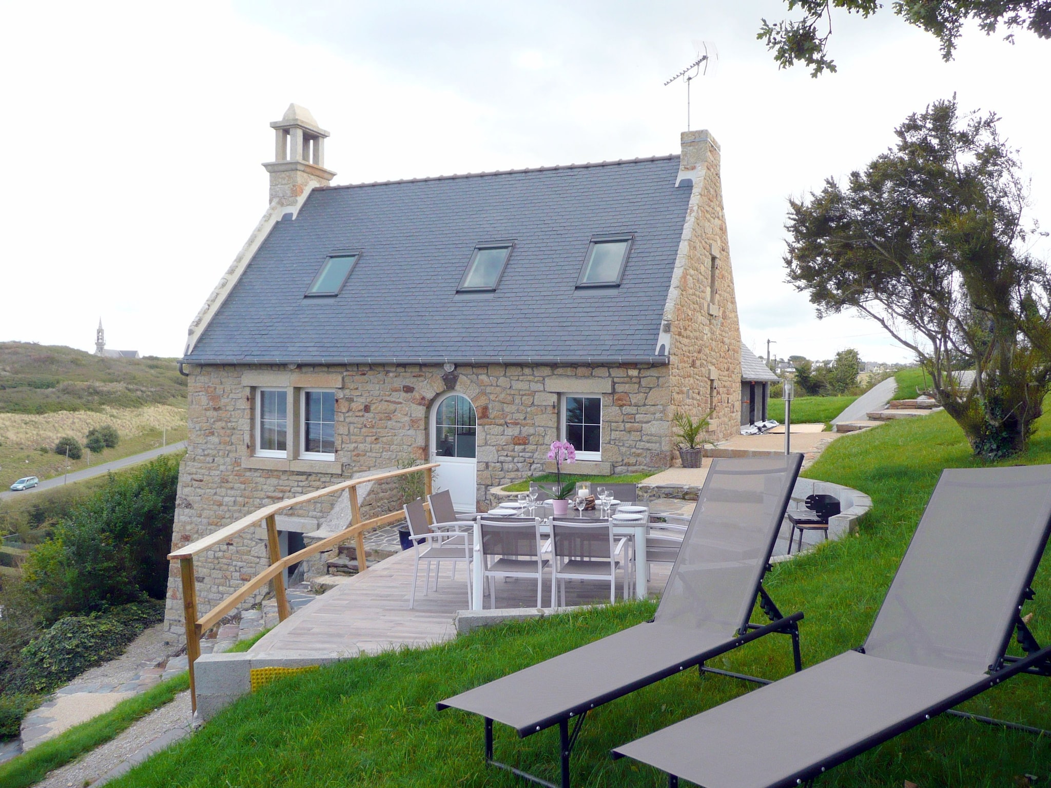   Ferienhaus mit Panorama-Meerblick Plonévez-Po