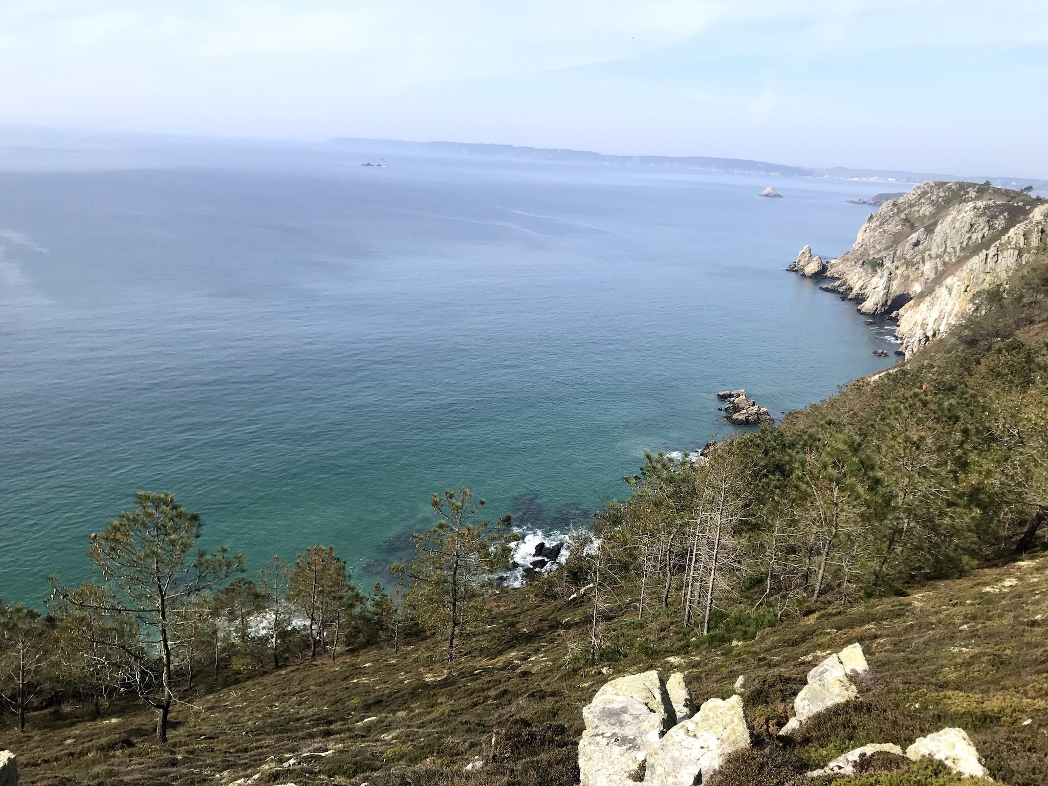  180° Panorama Meerblick Ferienhaus Telgruc-su