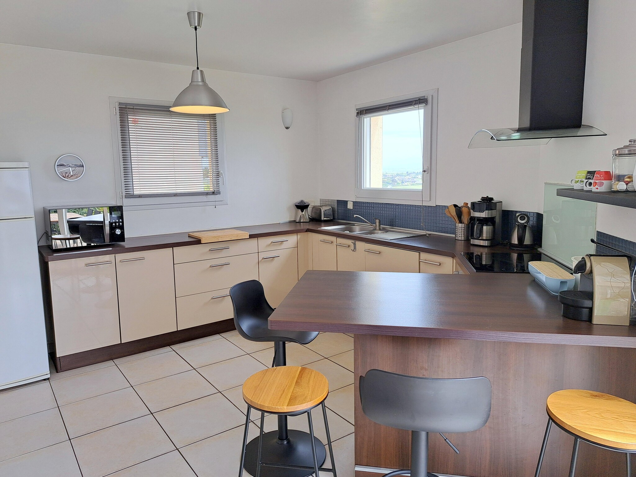   180° Panorama Meerblick Ferienhaus Telgruc-su