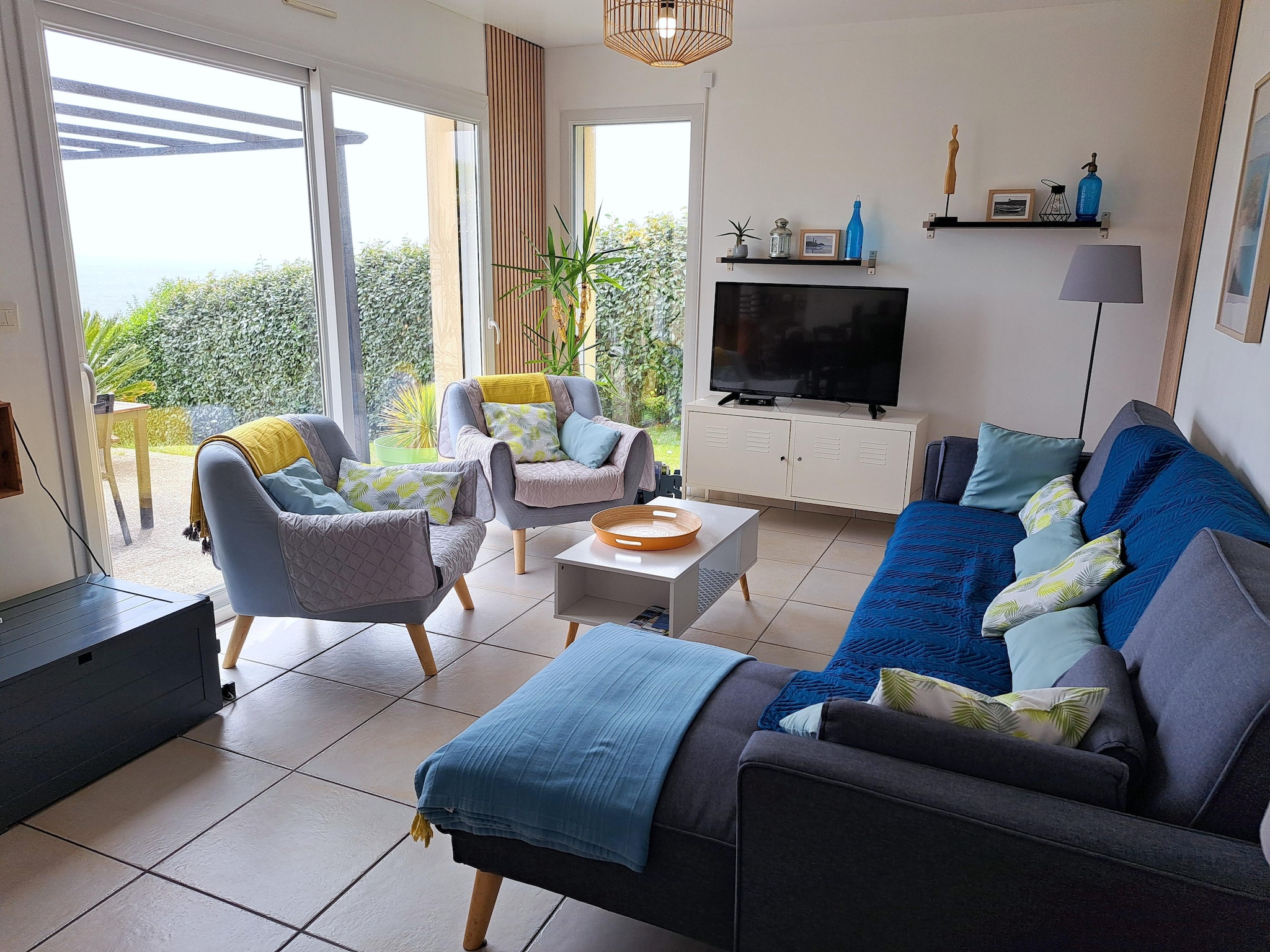  180° Panorama Meerblick Ferienhaus Telgruc-su