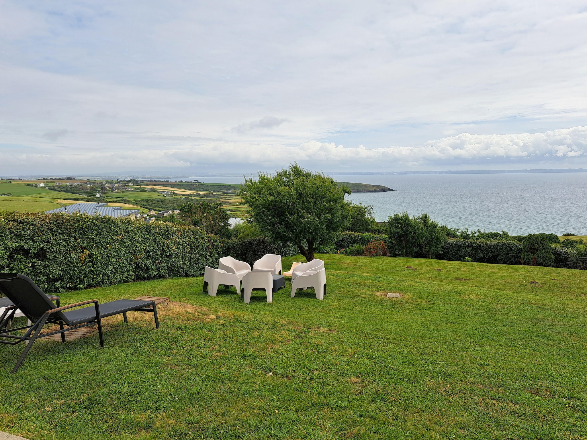   180° Panorama Meerblick Ferienhaus Telgruc-su