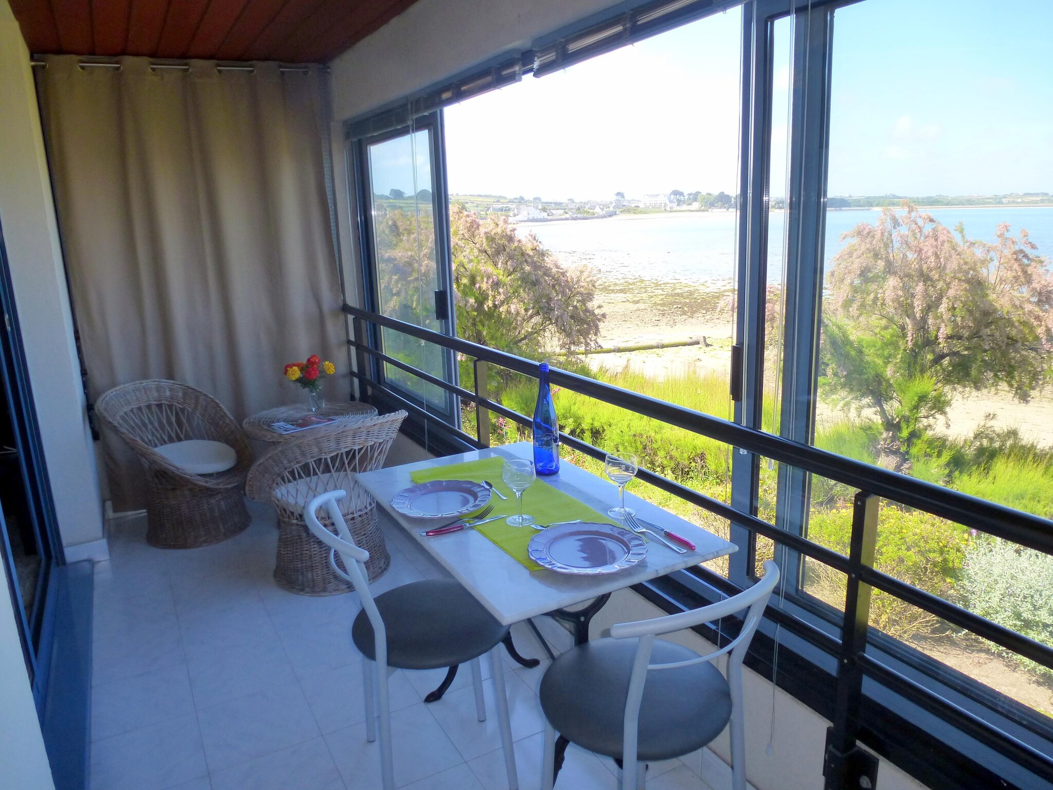 公寓 180° Panorama Meerblick Ferienwohnung Roscoff