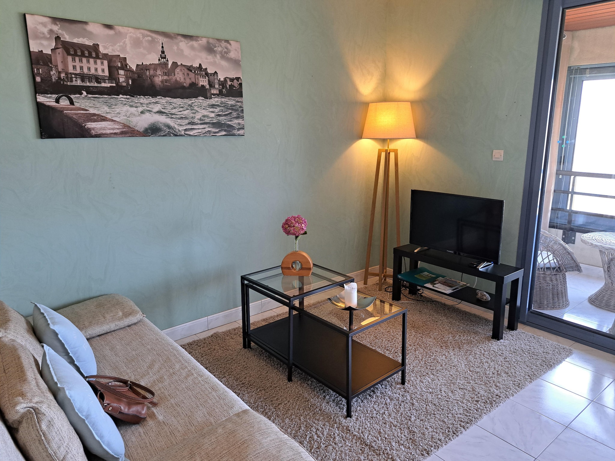 公寓 180° Panorama Meerblick Ferienwohnung Roscoff