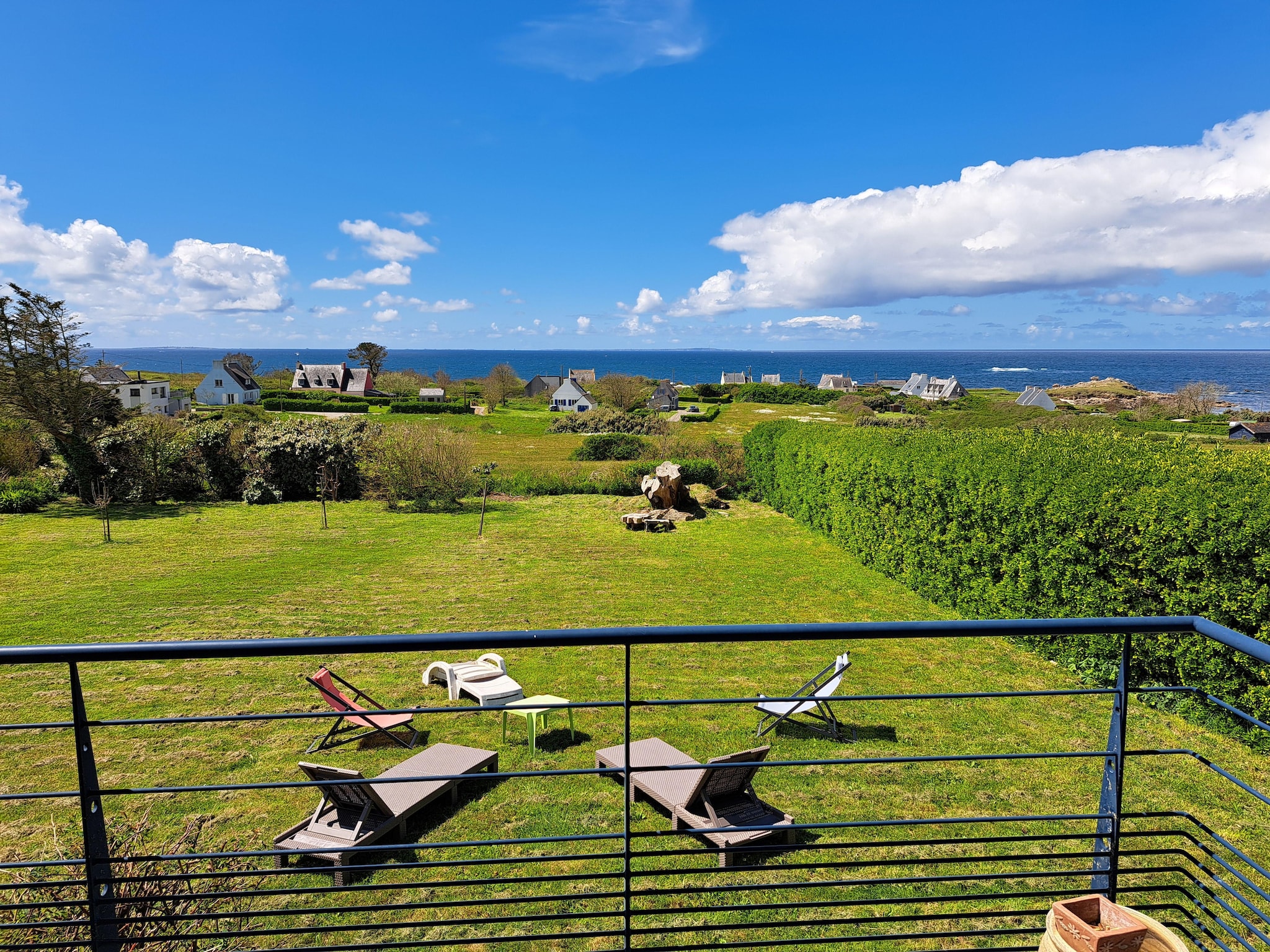   Ferienhaus mit 180° Panorama Meerblick Lampau