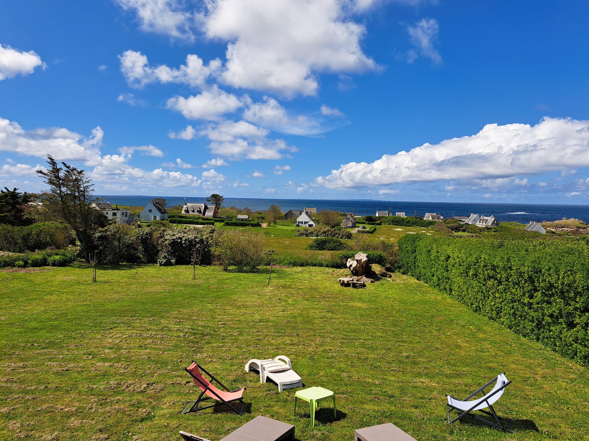   Ferienhaus mit 180° Panorama Meerblick Lampau
