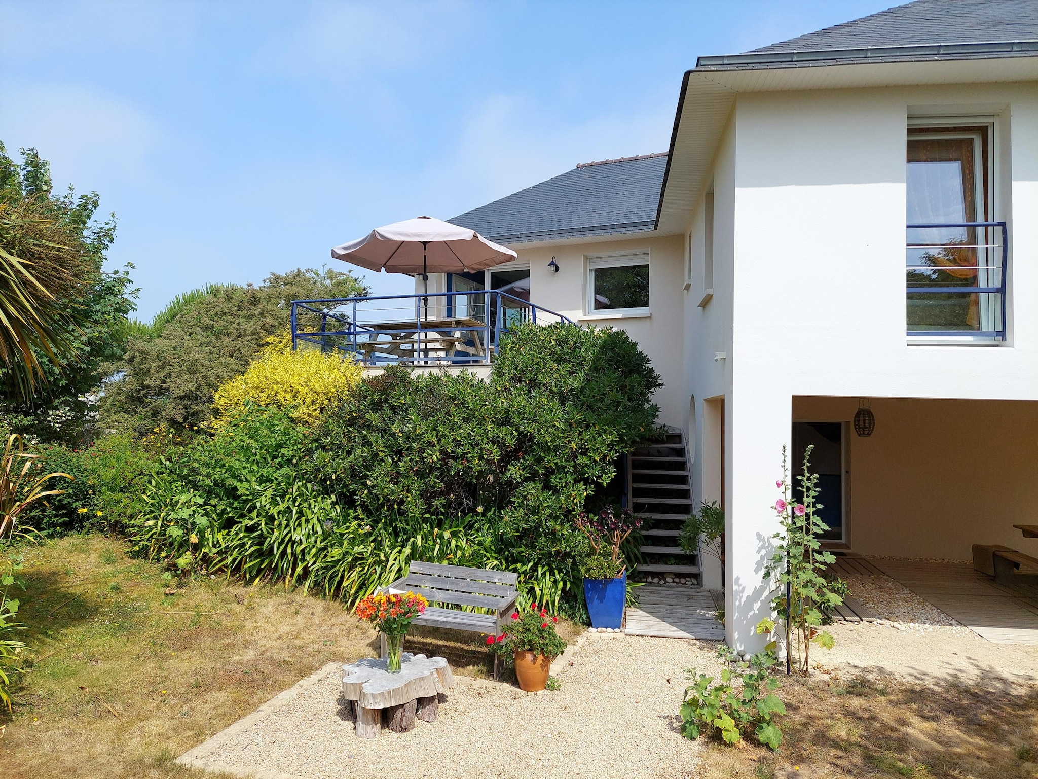   Panorama Meerblick Ferienhaus mit Dachterrasse Gui