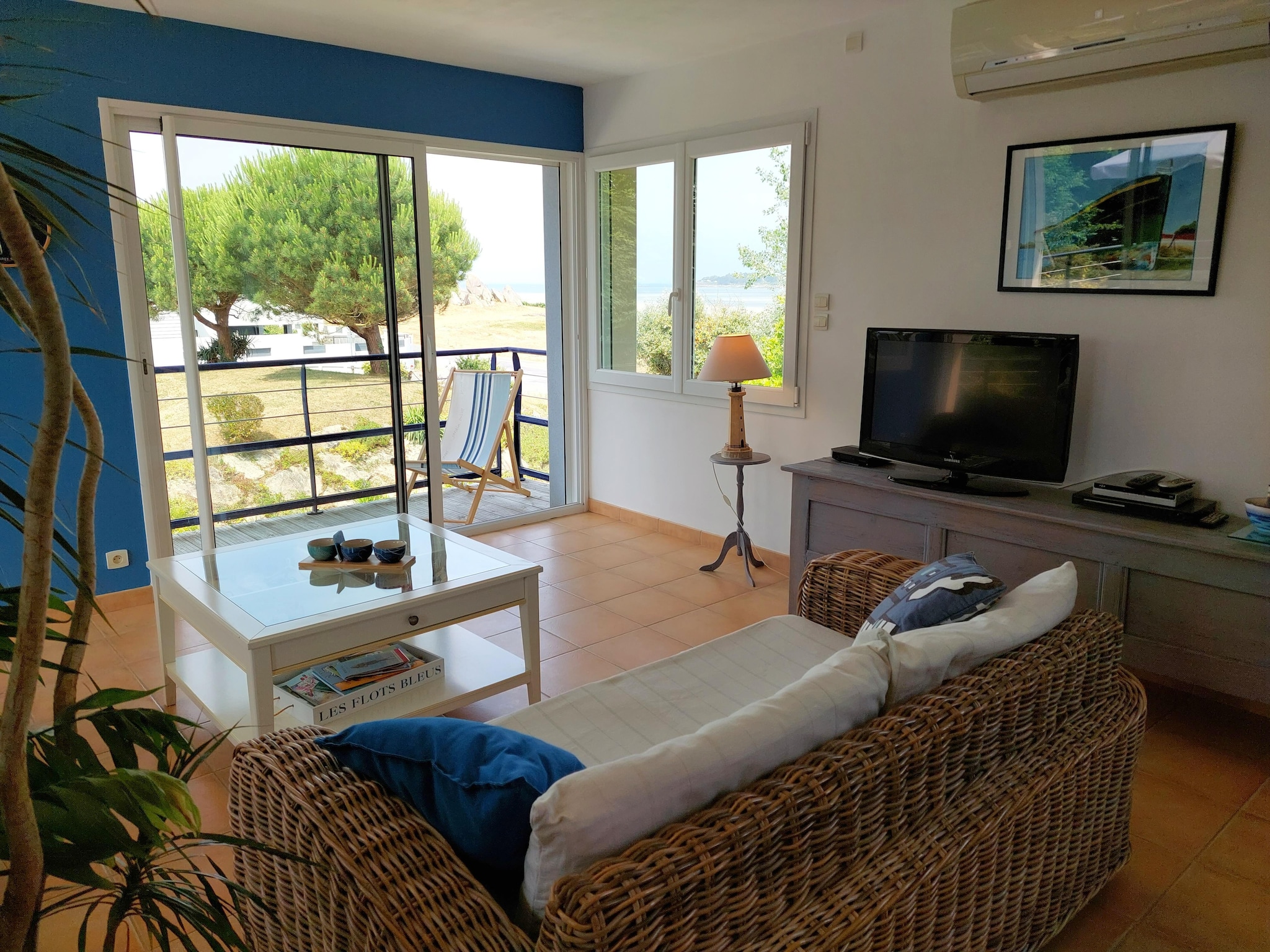   Panorama Meerblick Ferienhaus mit Dachterrasse Gui